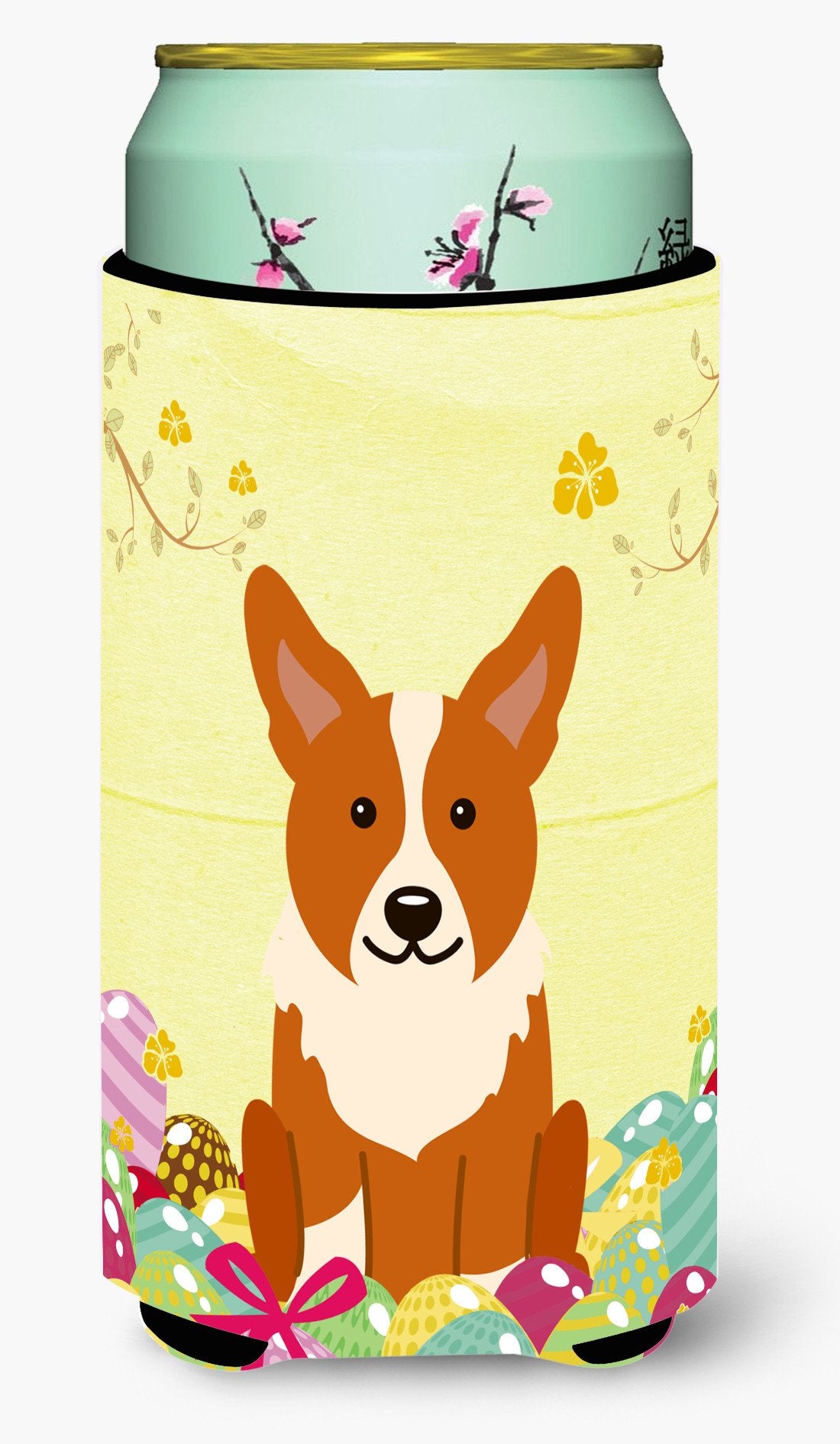 Easter Eggs Corgi Tall Boy Beverage Insulator Hugger BB6100TBC by Caroline&#39;s Treasures