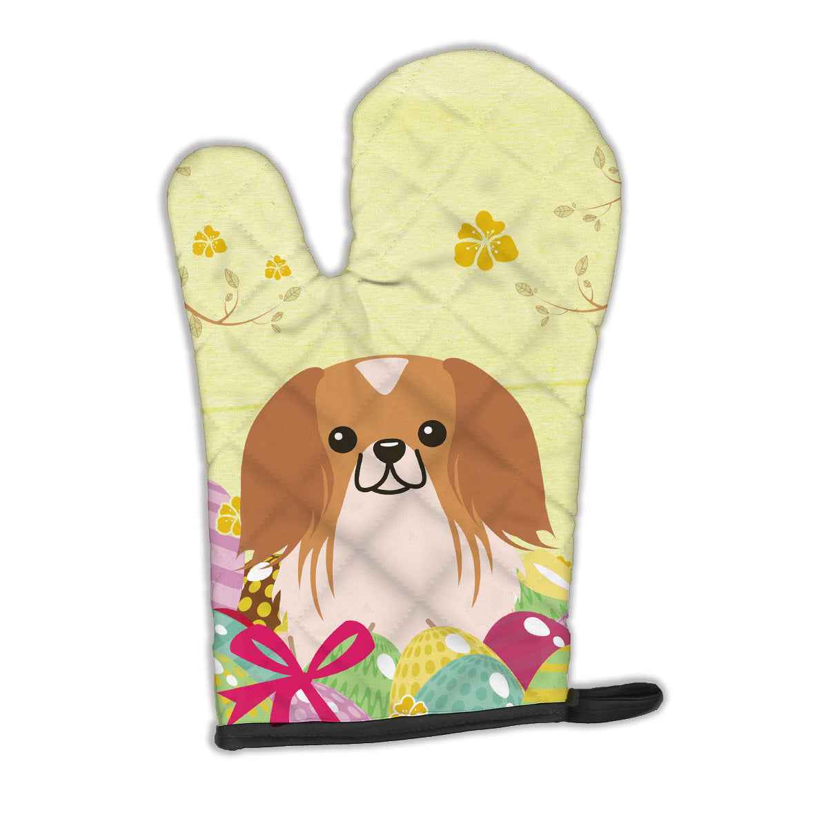 Easter Eggs Pekingnese Red White Oven Mitt BB6103OVMT  the-store.com.