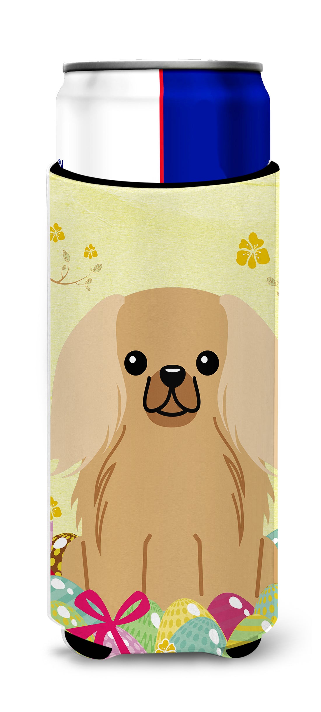 Easter Eggs Pekingnese Fawn Sable  Ultra Hugger for slim cans BB6104MUK  the-store.com.