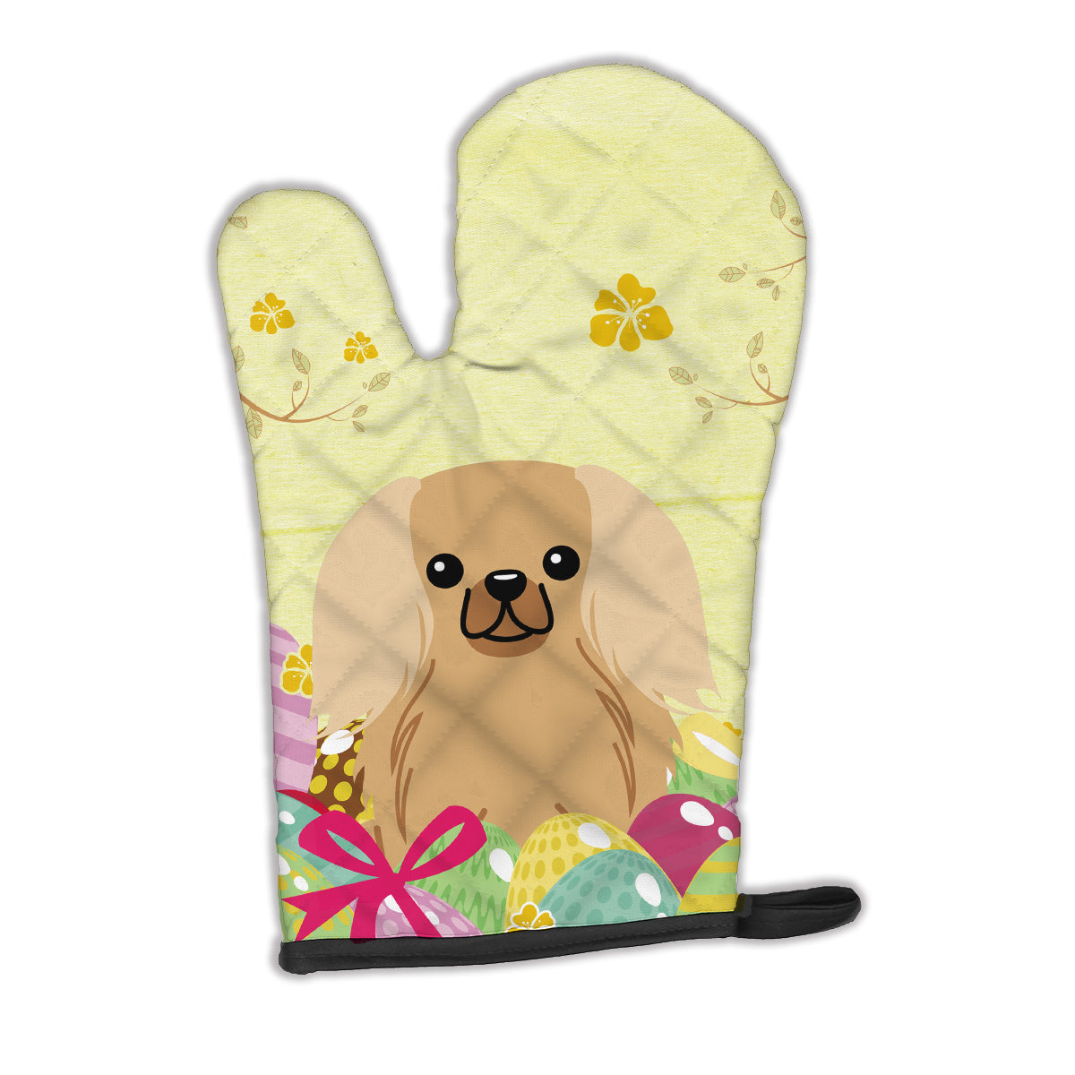 Easter Eggs Pekingnese Fawn Sable Oven Mitt BB6104OVMT  the-store.com.