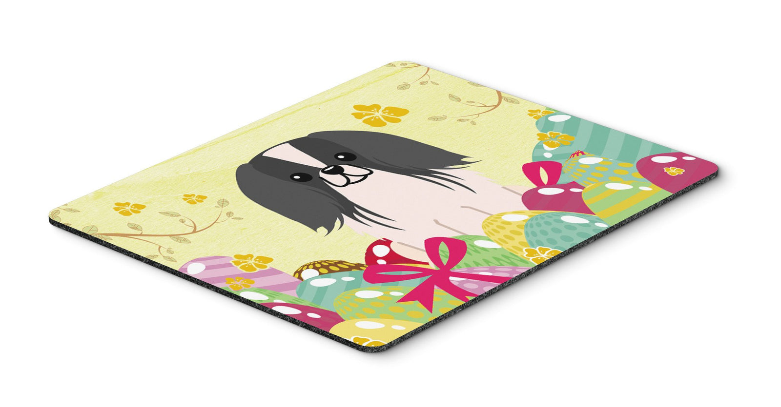 Easter Eggs Pekingnese Black White Mouse Pad, Hot Pad or Trivet BB6105MP by Caroline's Treasures