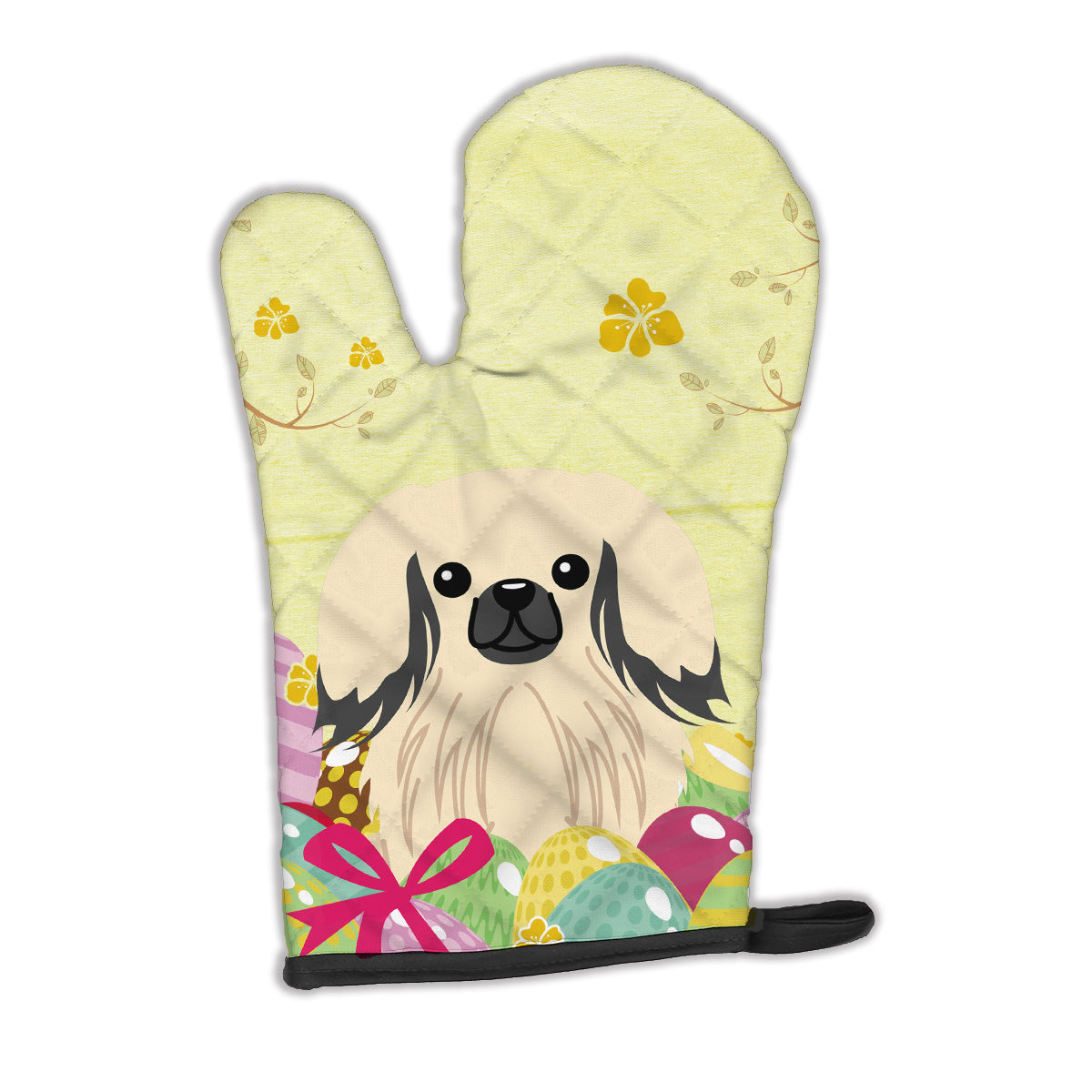 Easter Eggs Pekingnese Cream Oven Mitt BB6106OVMT  the-store.com.