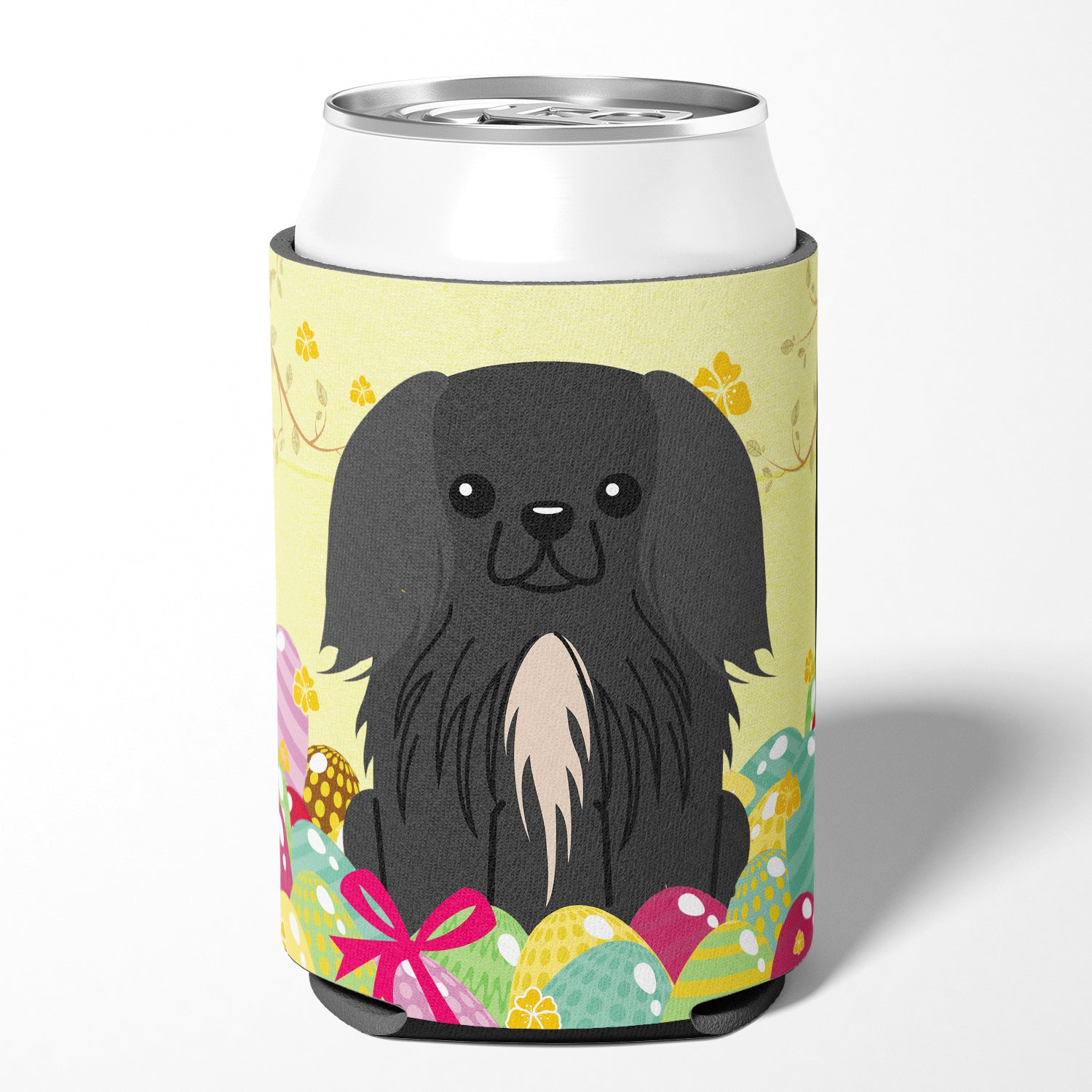 Easter Eggs Pekingnese Black Can or Bottle Hugger BB6107CC  the-store.com.