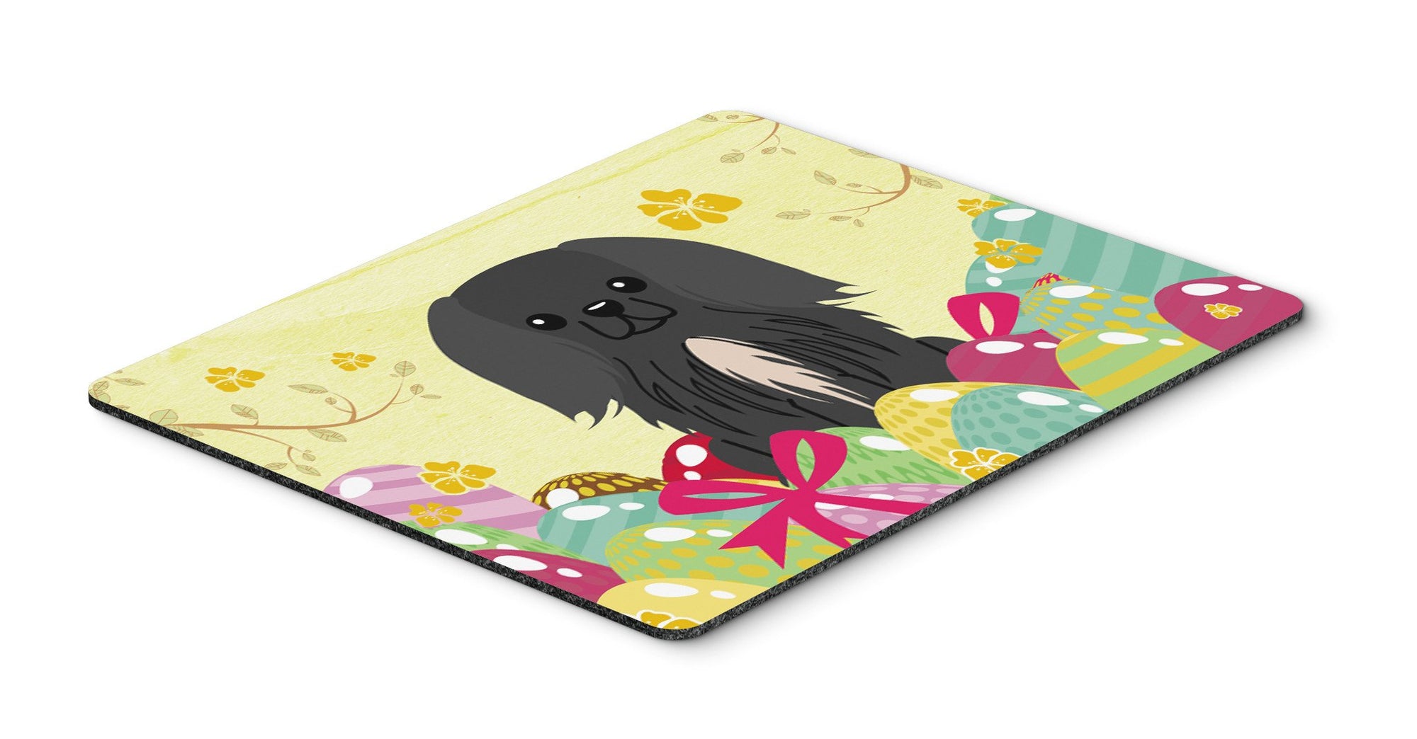 Easter Eggs Pekingnese Black Mouse Pad, Hot Pad or Trivet BB6107MP by Caroline's Treasures