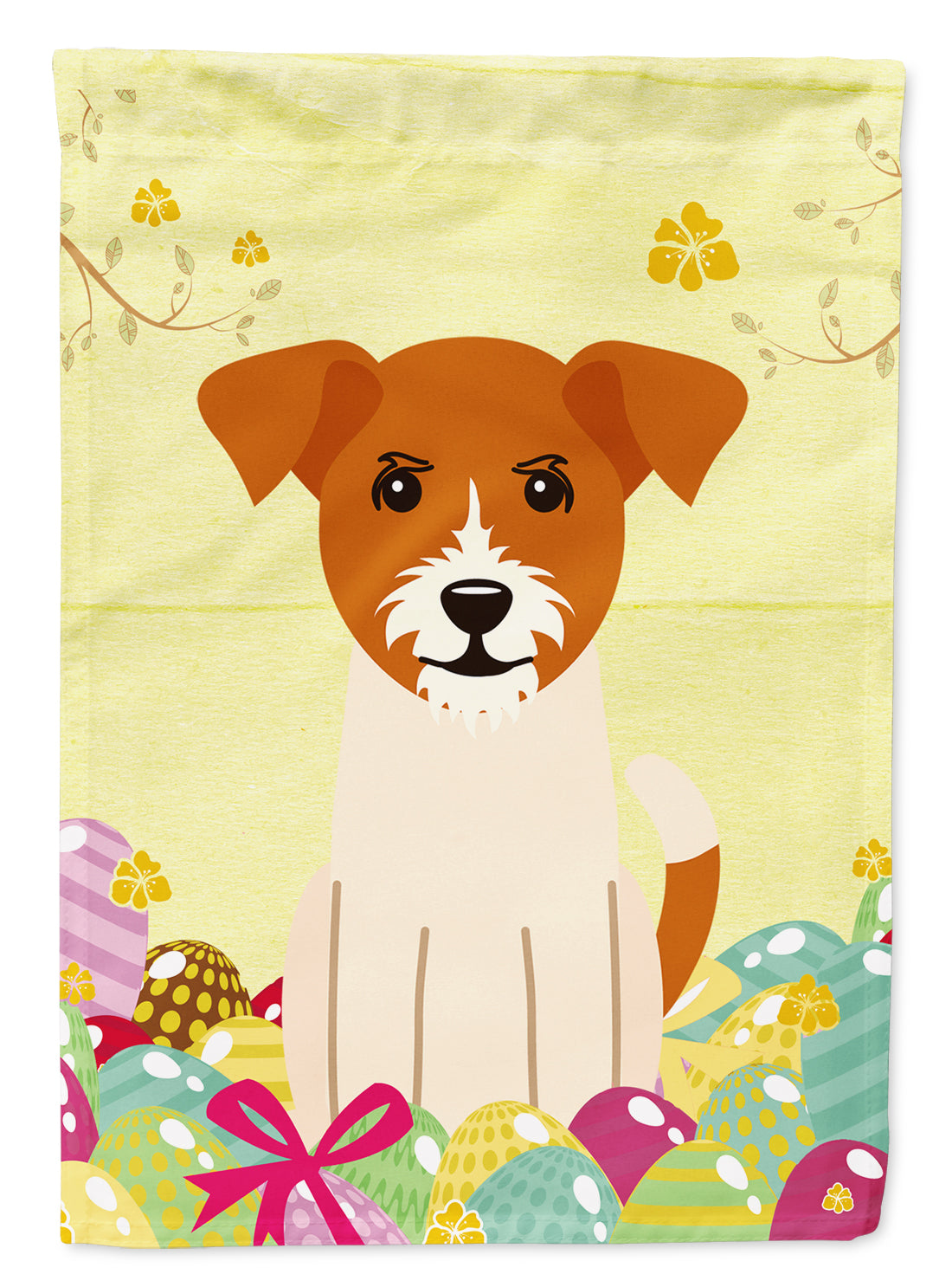 Easter Eggs Jack Russell Terrier Flag Garden Size BB6108GF  the-store.com.