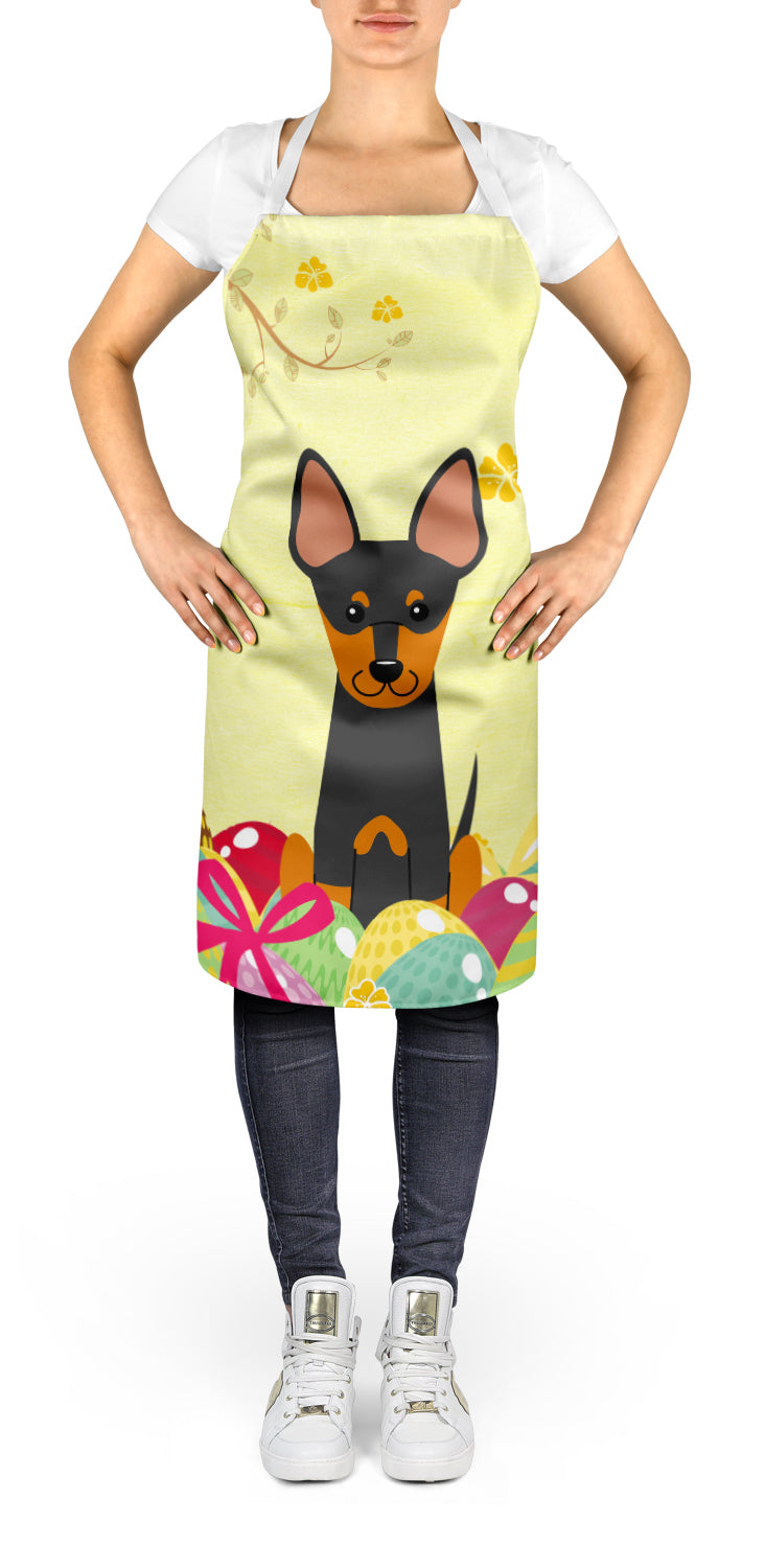 Easter Eggs English Toy Terrier Apron BB6109APRON  the-store.com.
