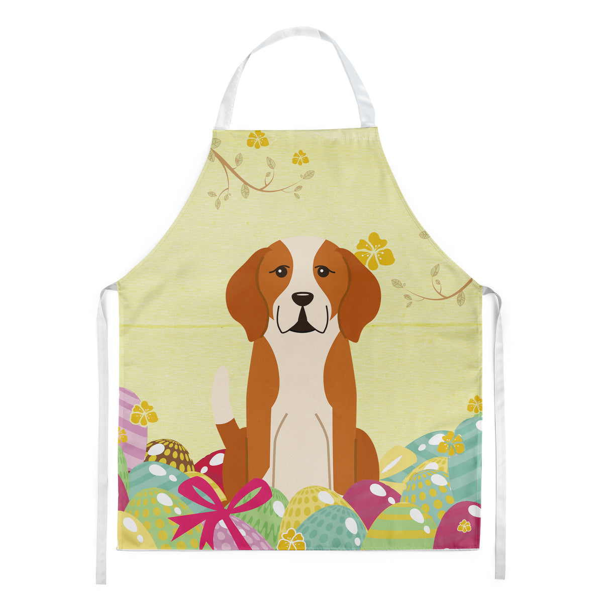 Easter Eggs English Foxhound Apron BB6110APRON  the-store.com.