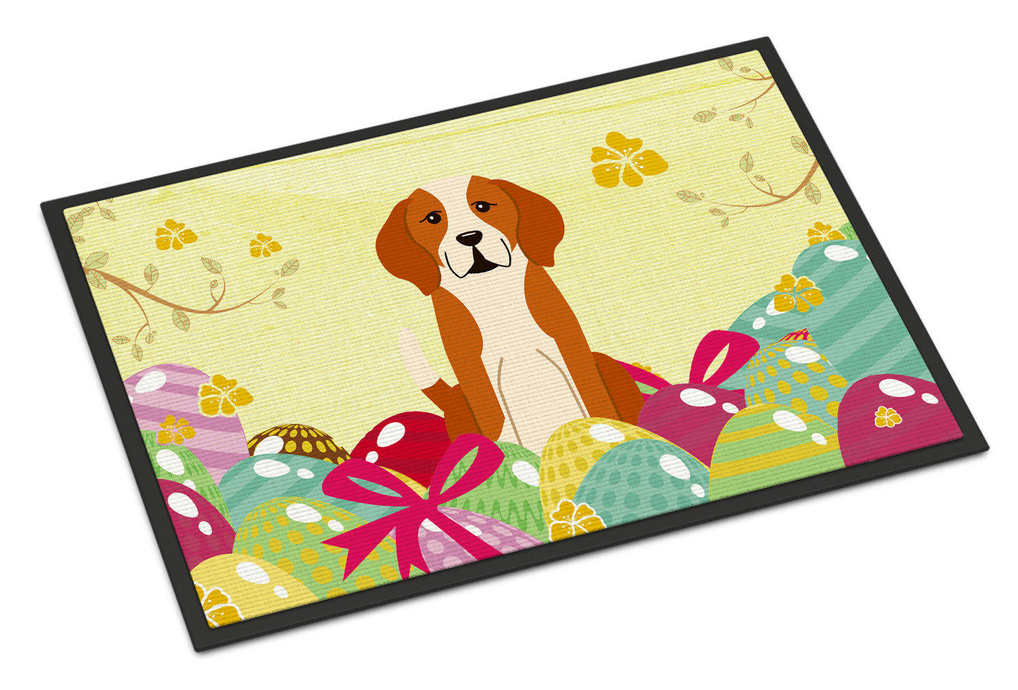 Easter Eggs English Foxhound Indoor or Outdoor Mat 18x27 BB6110MAT - the-store.com