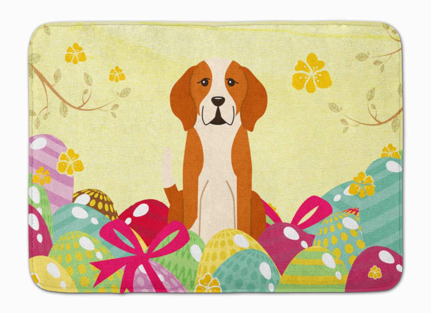 Easter Eggs English Foxhound Machine Washable Memory Foam Mat BB6110RUG - the-store.com