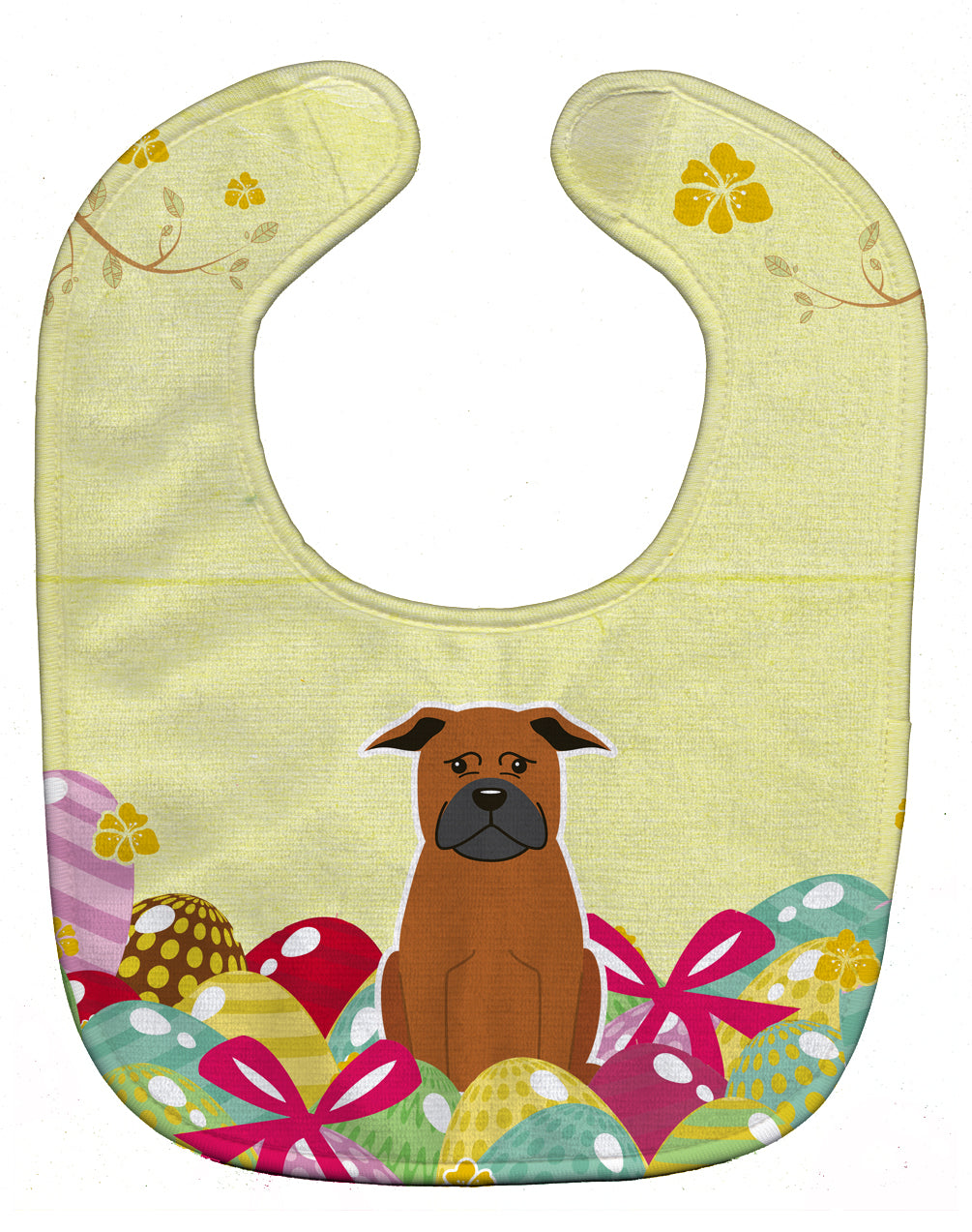 Easter Eggs Chinese Chongqing Dog Baby Bib BB6111BIB - the-store.com