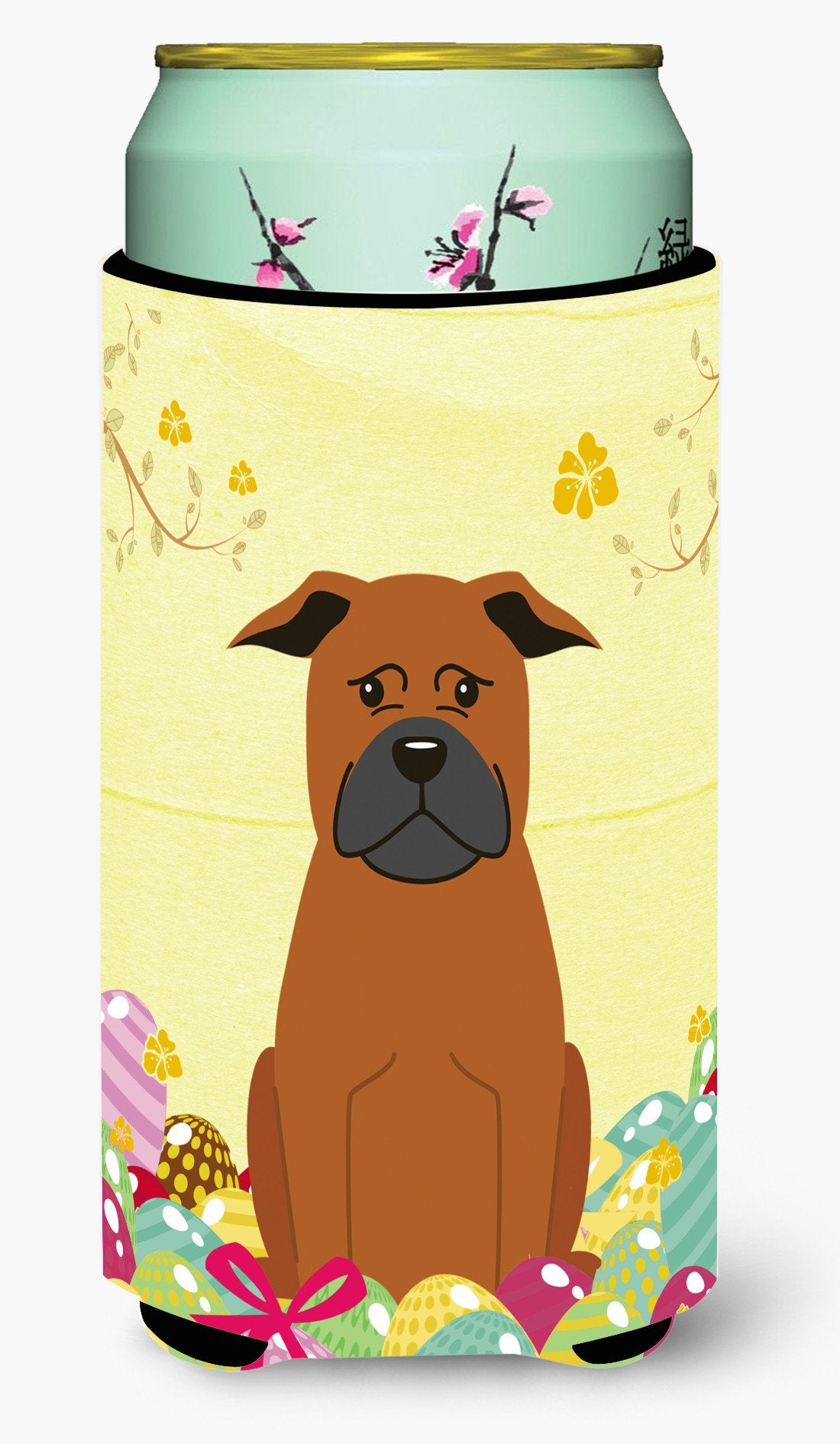 Easter Eggs Chinese Chongqing Dog Tall Boy Beverage Insulator Hugger BB6111TBC by Caroline's Treasures