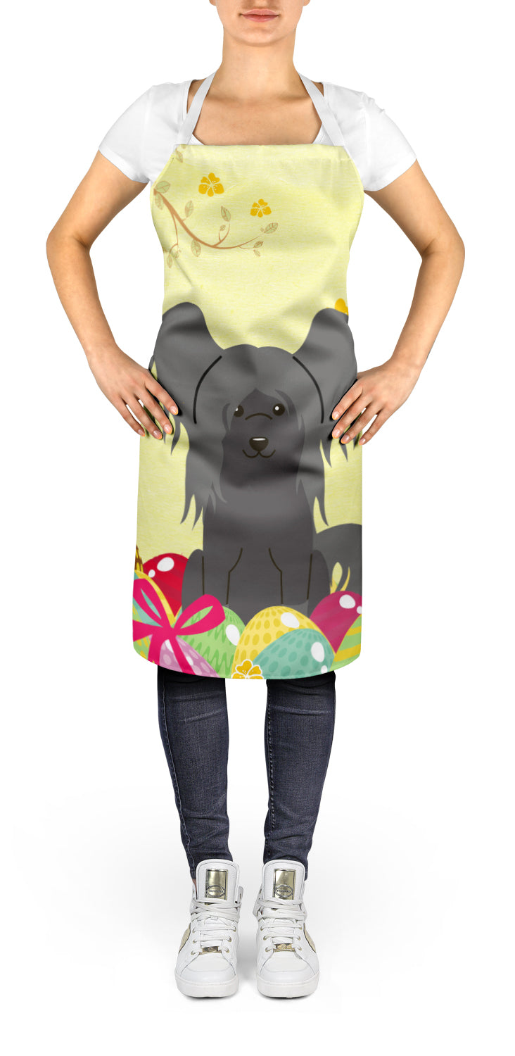 Easter Eggs Chinese Crested Black Apron BB6112APRON  the-store.com.