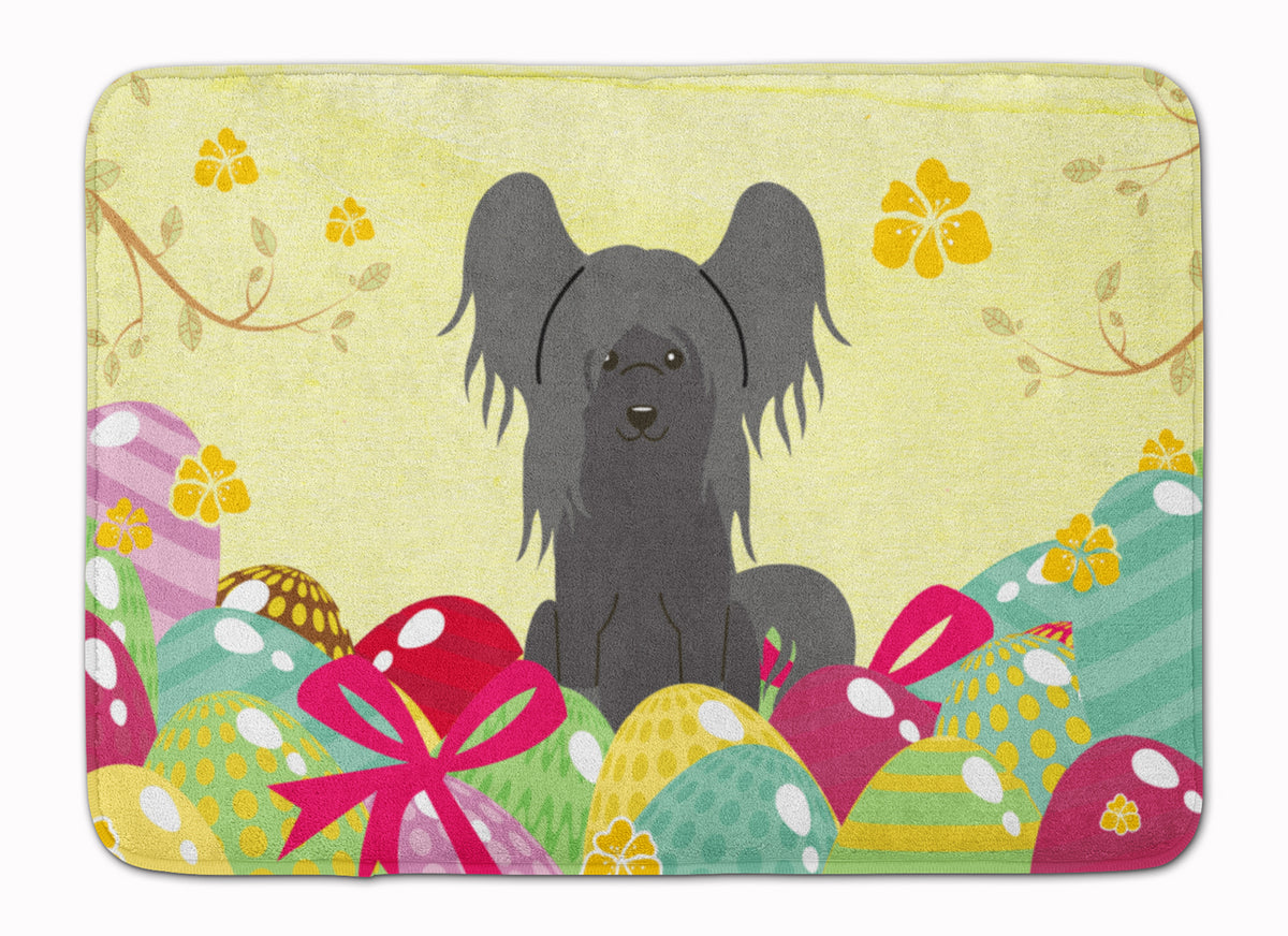 Easter Eggs Chinese Crested Black Machine Washable Memory Foam Mat BB6112RUG - the-store.com