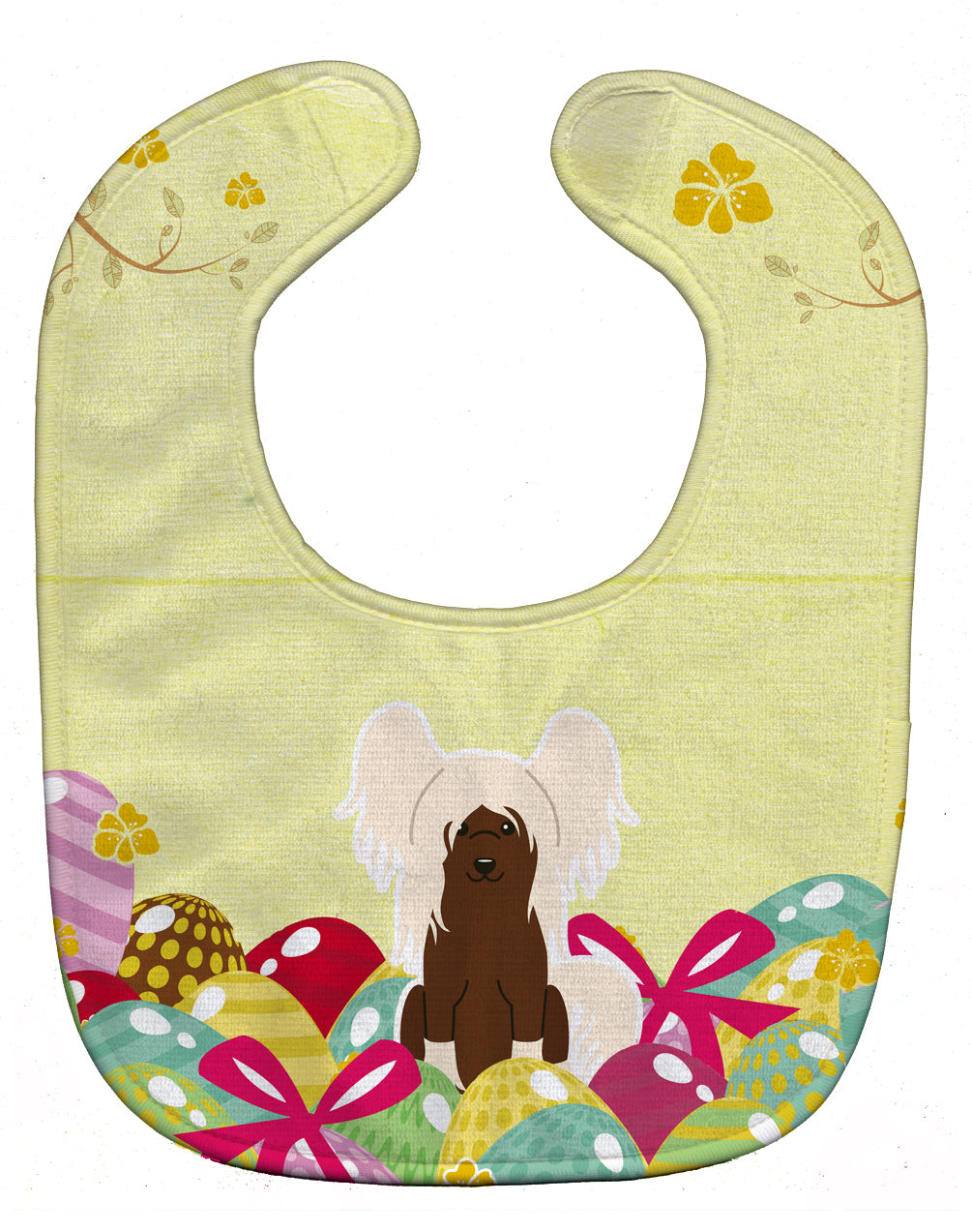 Easter Eggs Chinese Crested Cream Baby Bib BB6113BIB - the-store.com