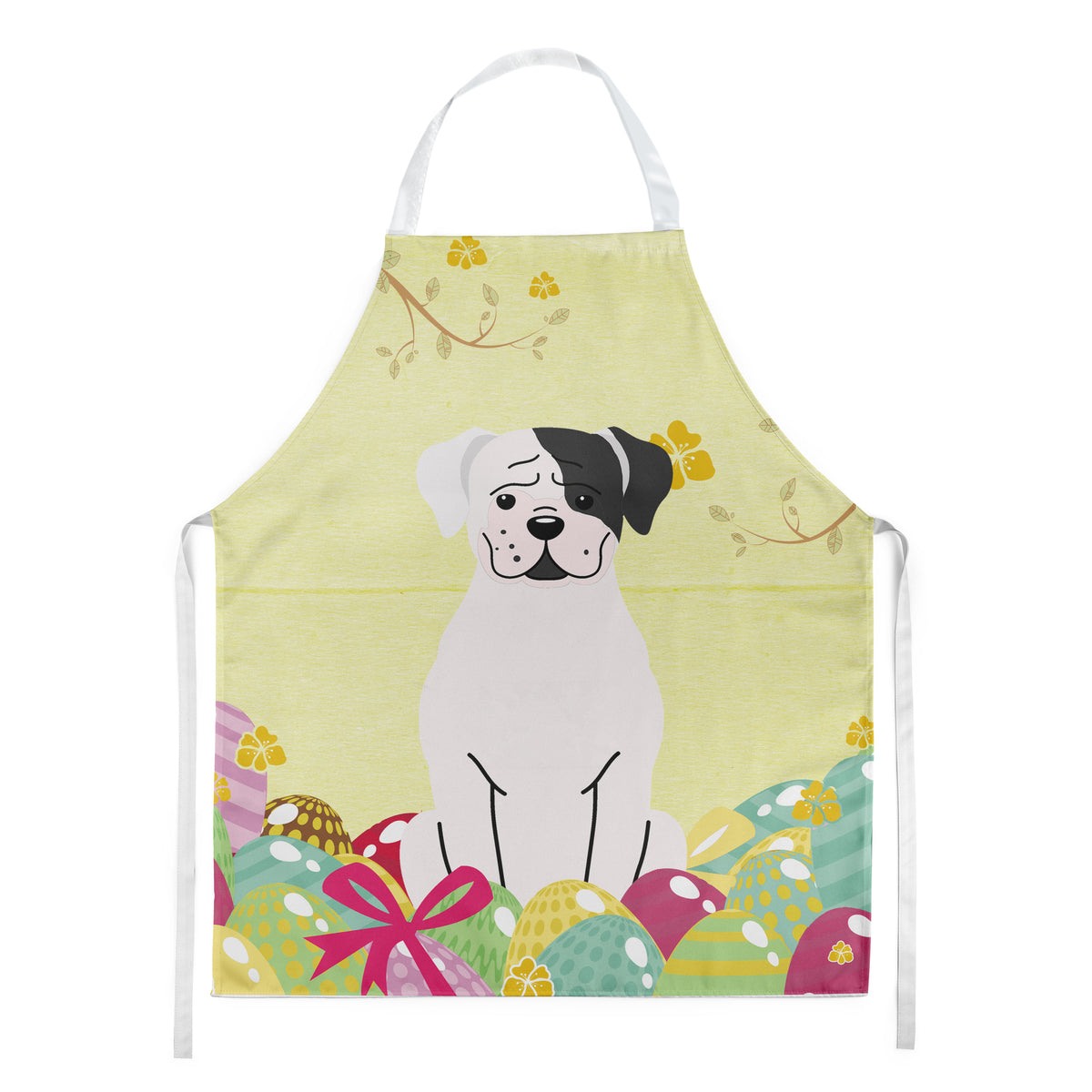 Easter Eggs White Boxer Cooper Apron BB6114APRON  the-store.com.