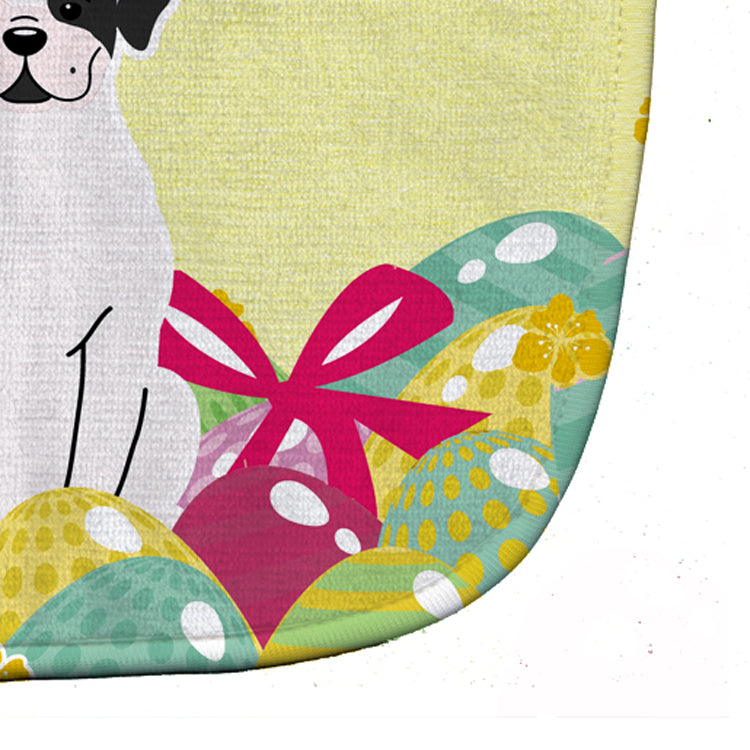 Easter Eggs White Boxer Cooper Baby Bib BB6114BIB - the-store.com