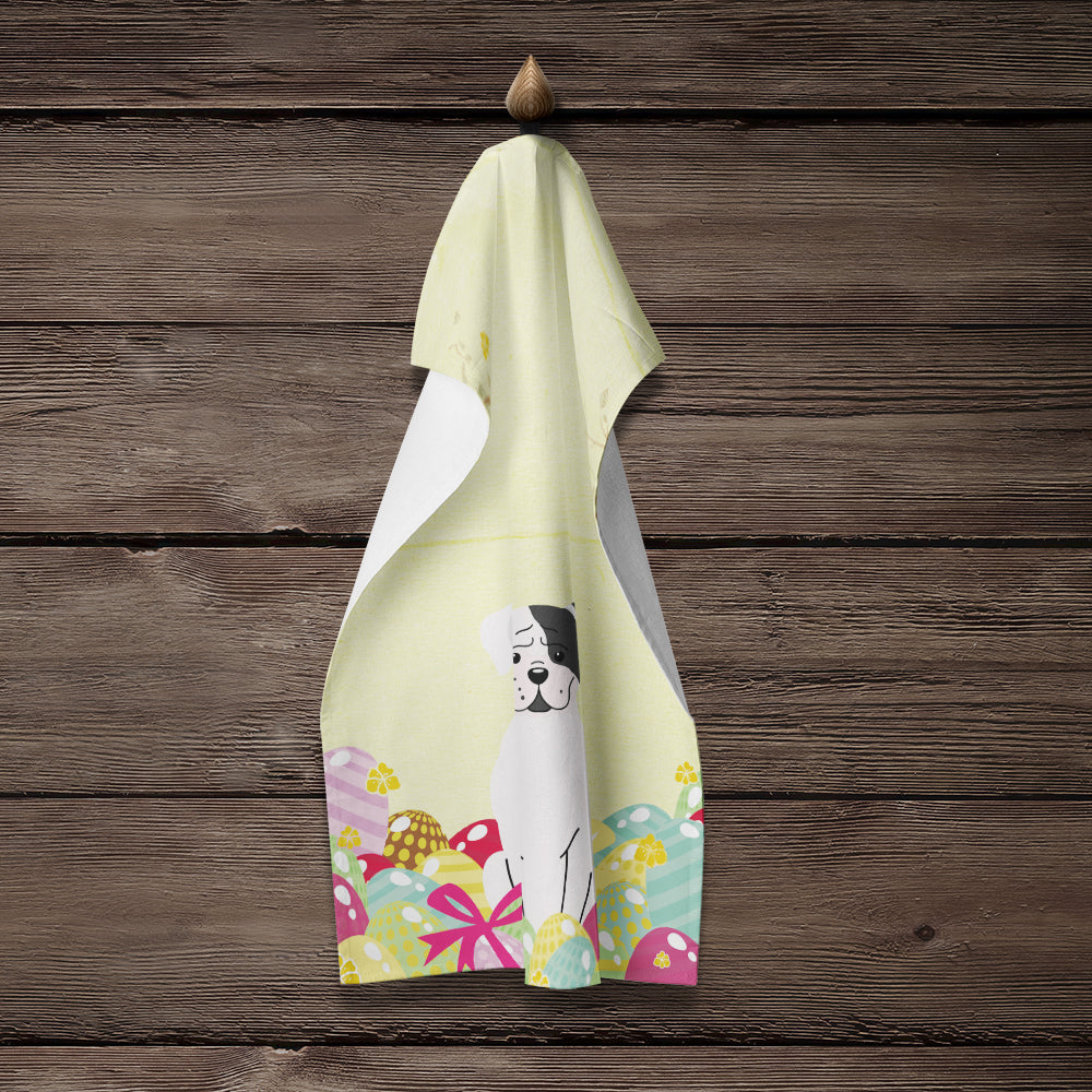 Easter Eggs White Boxer Cooper Kitchen Towel BB6114KTWL - the-store.com