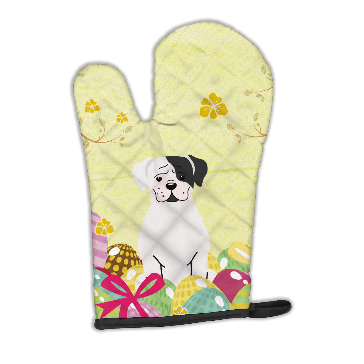 Easter Eggs White Boxer Cooper Oven Mitt BB6114OVMT  the-store.com.