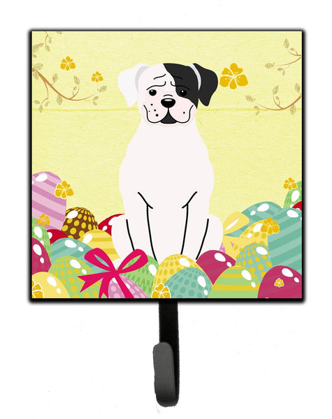 Easter Eggs White Boxer Cooper Leash or Key Holder BB6114SH4 by Caroline's Treasures