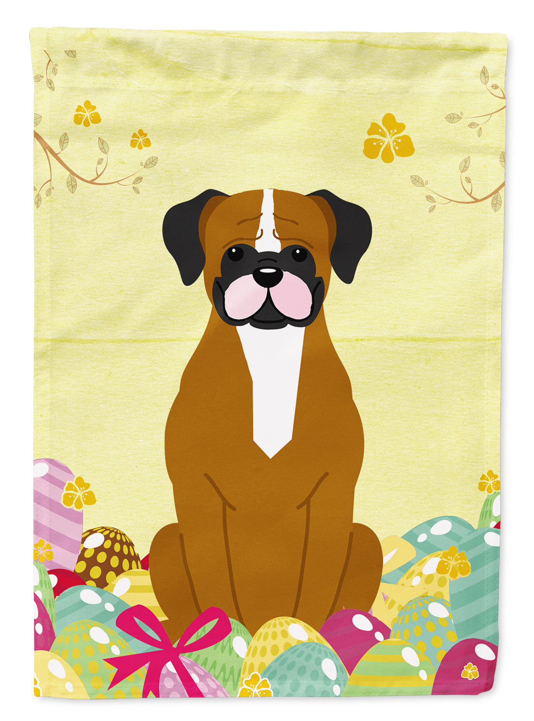 Easter Eggs Flashy Fawn Boxer Flag Garden Size BB6116GF  the-store.com.