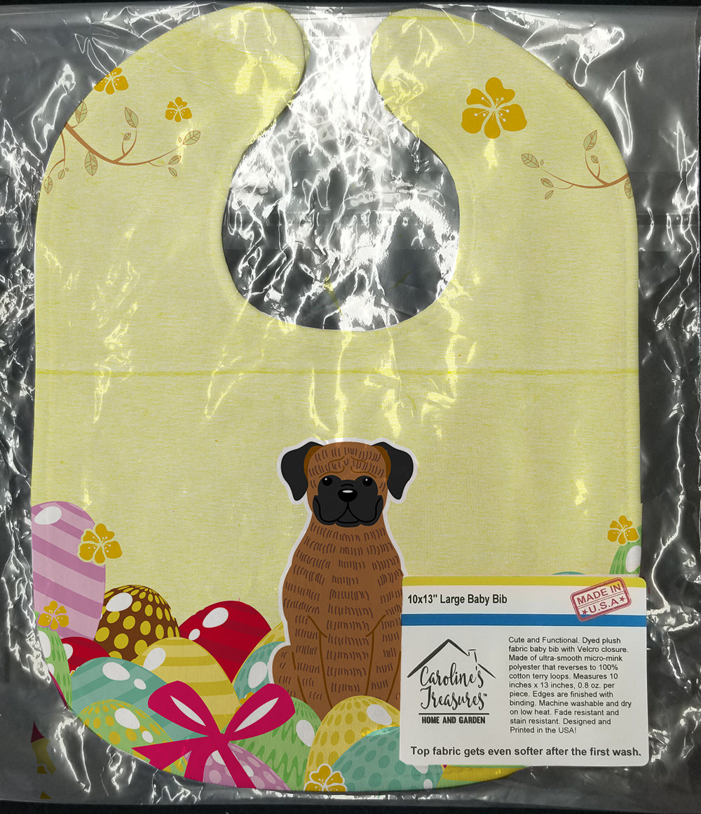 Easter Eggs Brindle Boxer Baby Bib BB6117BIB - the-store.com