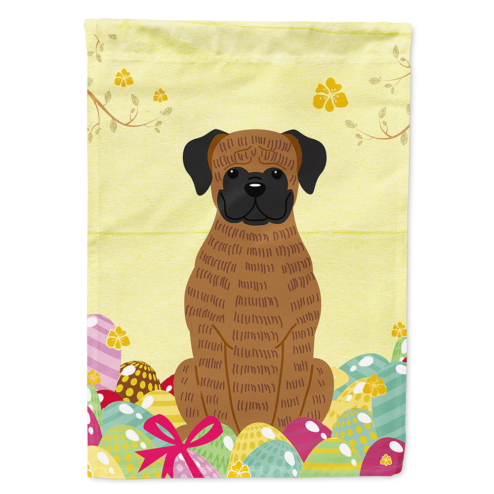 Easter Eggs Brindle Boxer Flag Canvas House Size BB6117CHF  the-store.com.