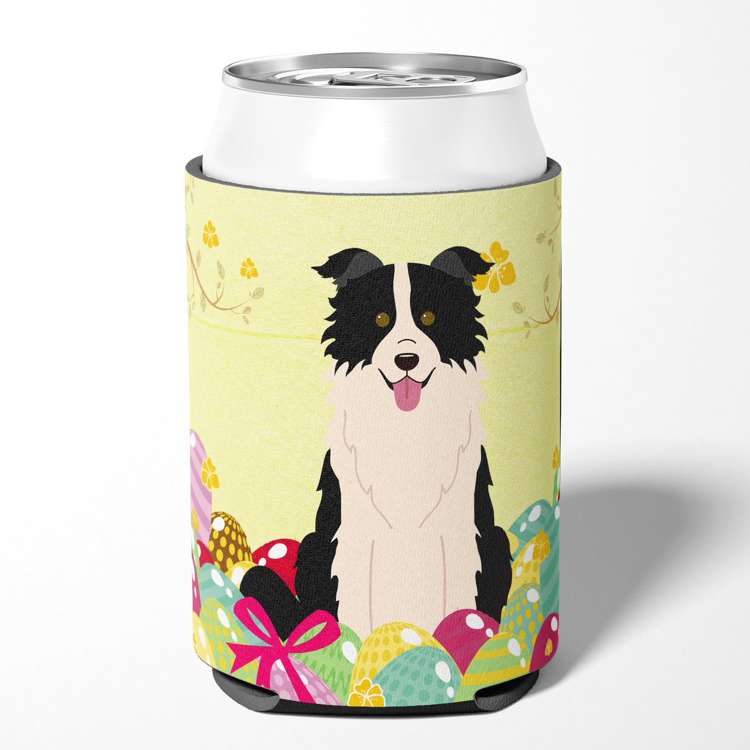 Easter Eggs Border Collie Black White Can or Bottle Hugger BB6118CC  the-store.com.