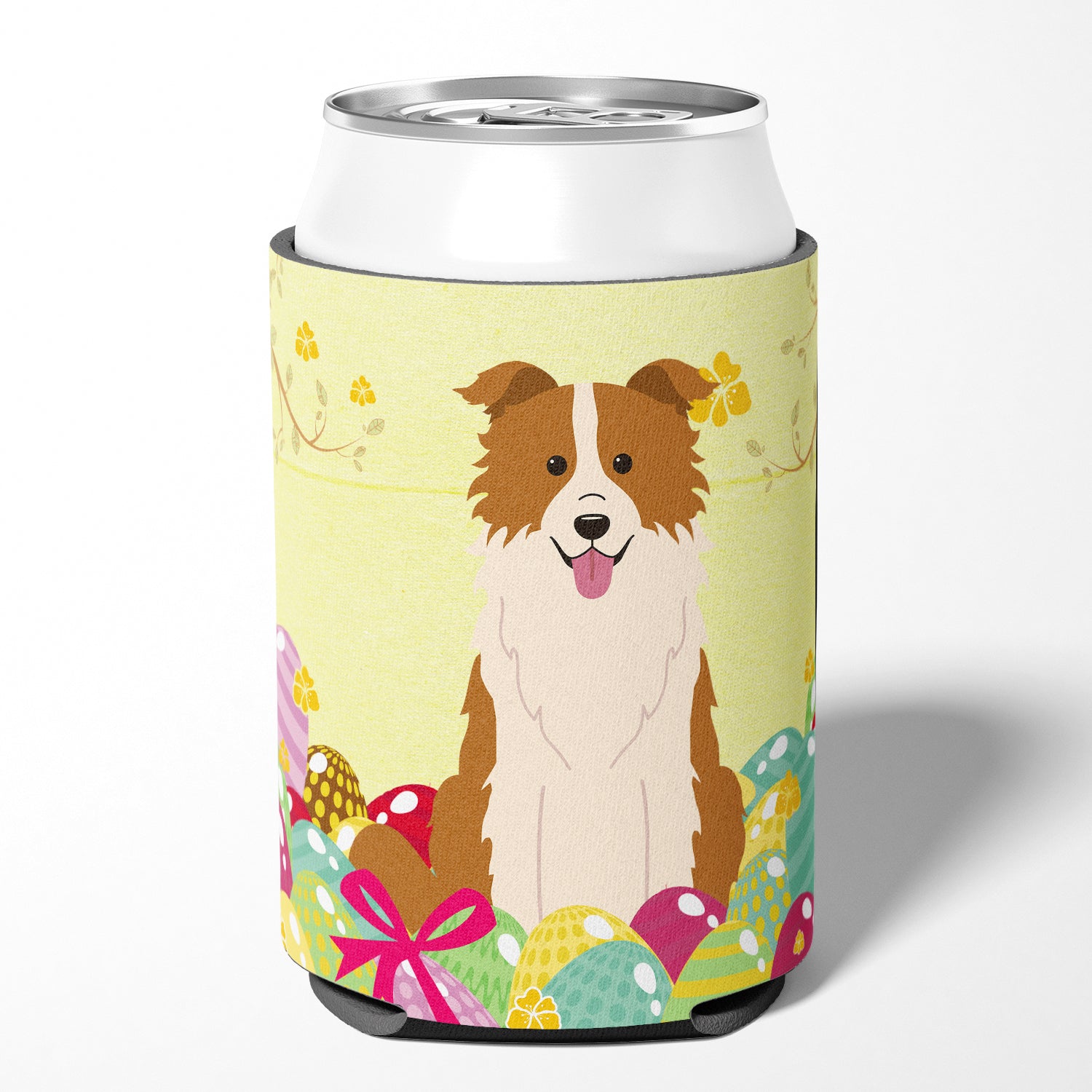 Easter Eggs Border Collie Red White Can or Bottle Hugger BB6119CC  the-store.com.