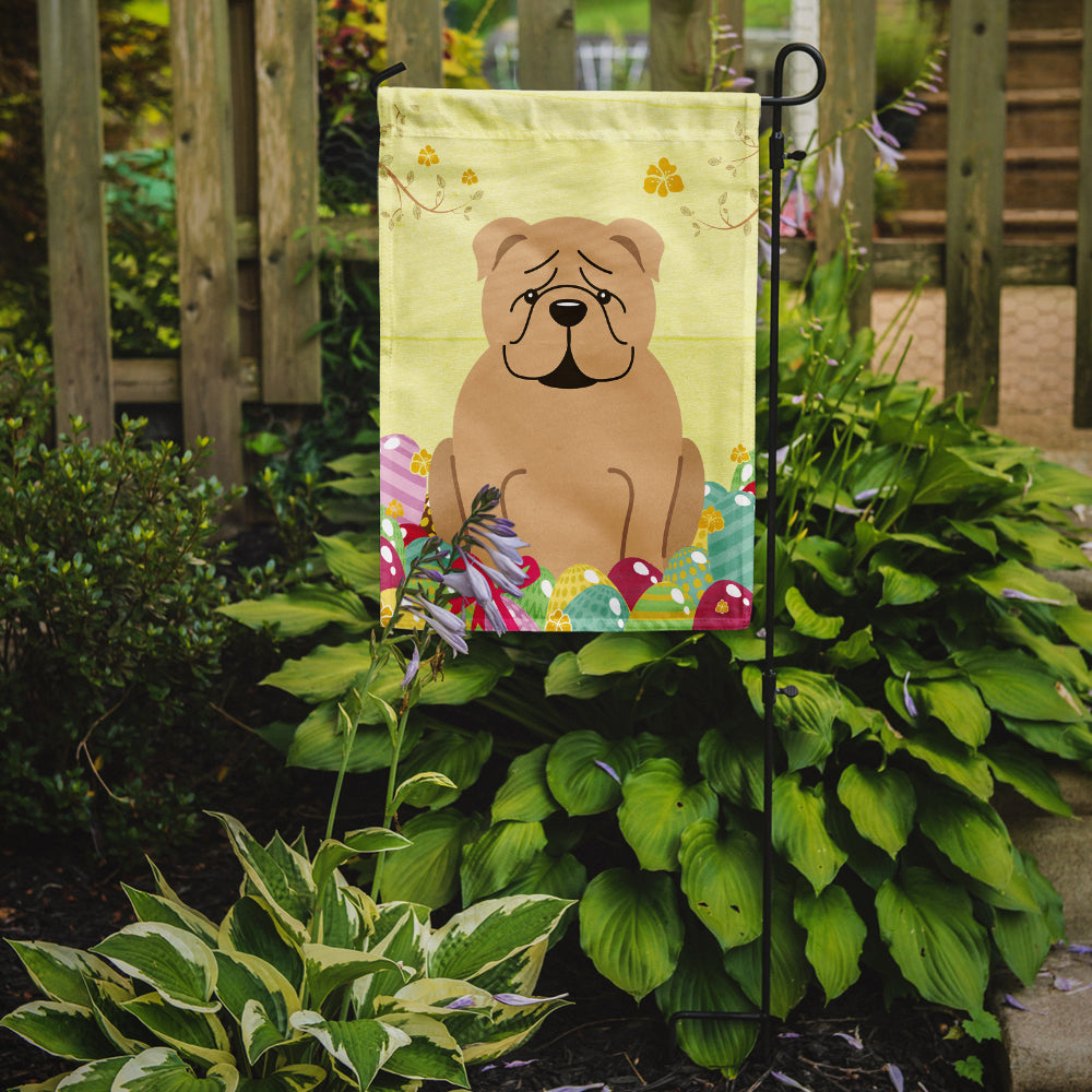 Easter Eggs English Bulldog Fawn Flag Garden Size BB6124GF  the-store.com.