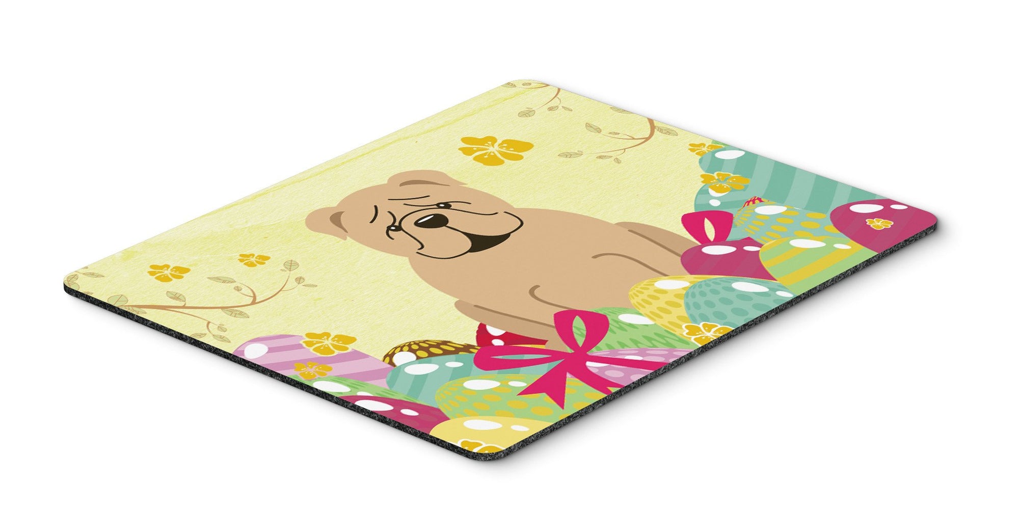 Easter Eggs English Bulldog Fawn Mouse Pad, Hot Pad or Trivet BB6124MP by Caroline's Treasures