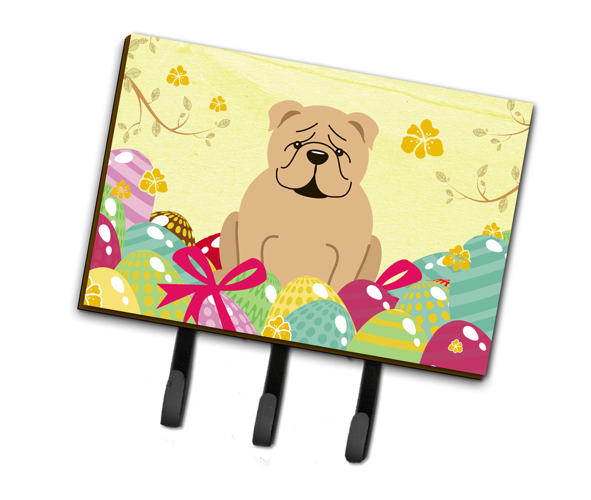 Easter Eggs English Bulldog Fawn Leash or Key Holder BB6124TH68  the-store.com.