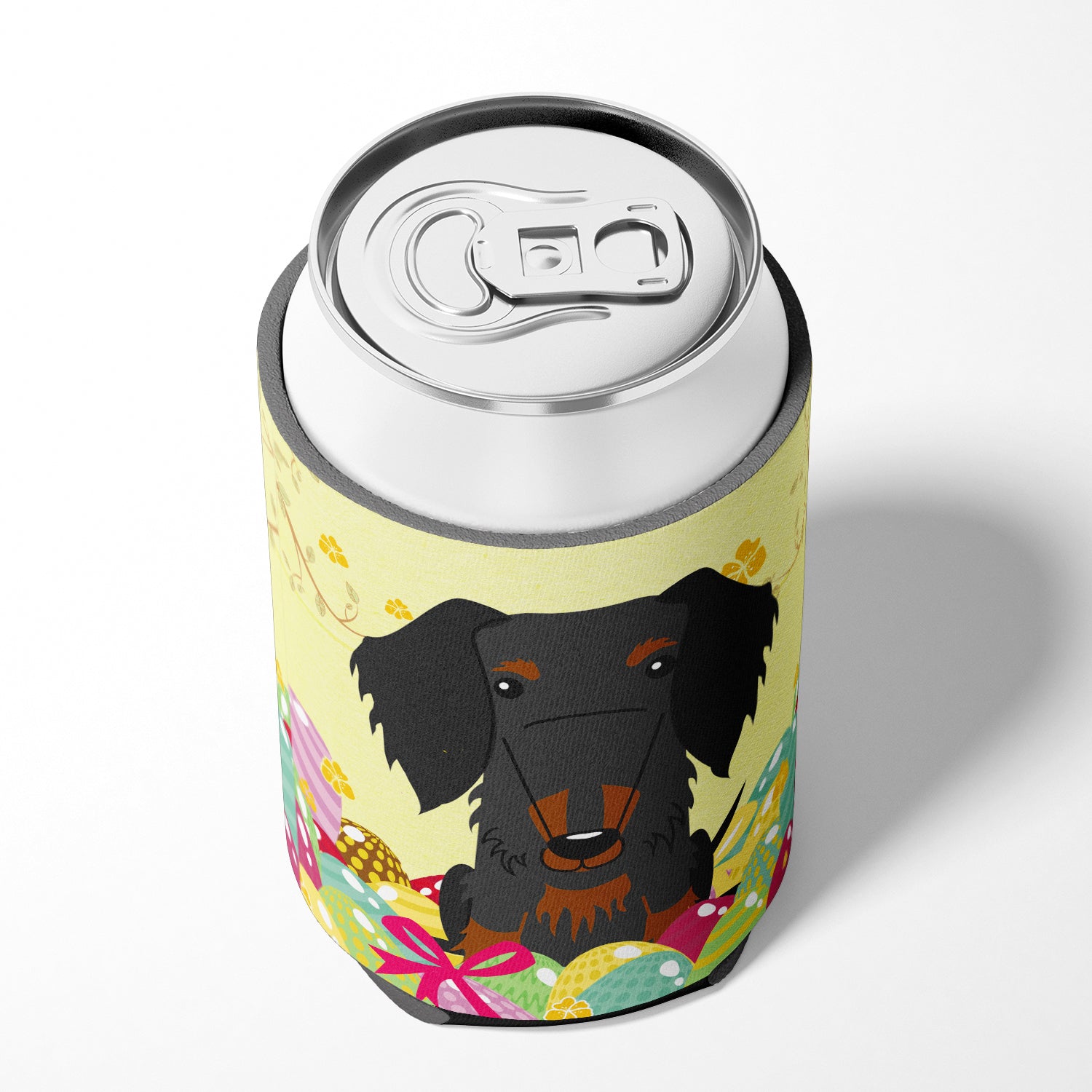 Easter Eggs Wire Haired Dachshund Black Tan Can or Bottle Hugger BB6127CC  the-store.com.