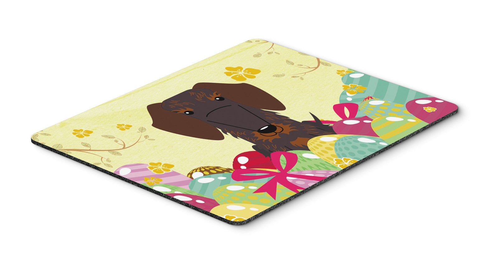 Easter Eggs Wire Haired Dachshund Chocolate Mouse Pad, Hot Pad or Trivet BB6129MP by Caroline's Treasures