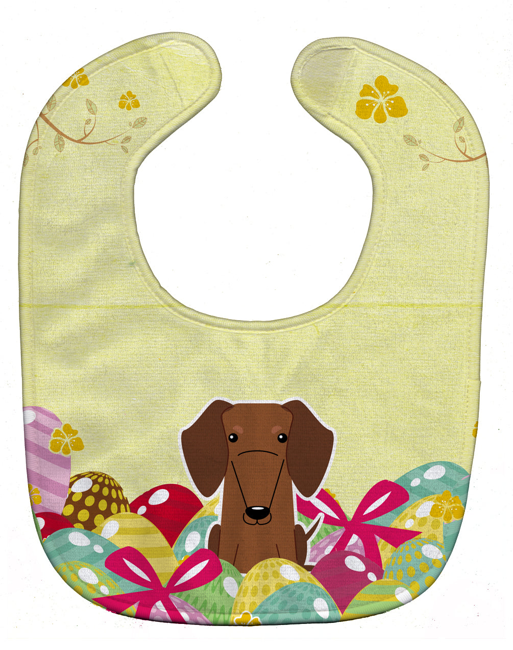 Easter Eggs Dachshund Red Brown Baby Bib BB6130BIB - the-store.com