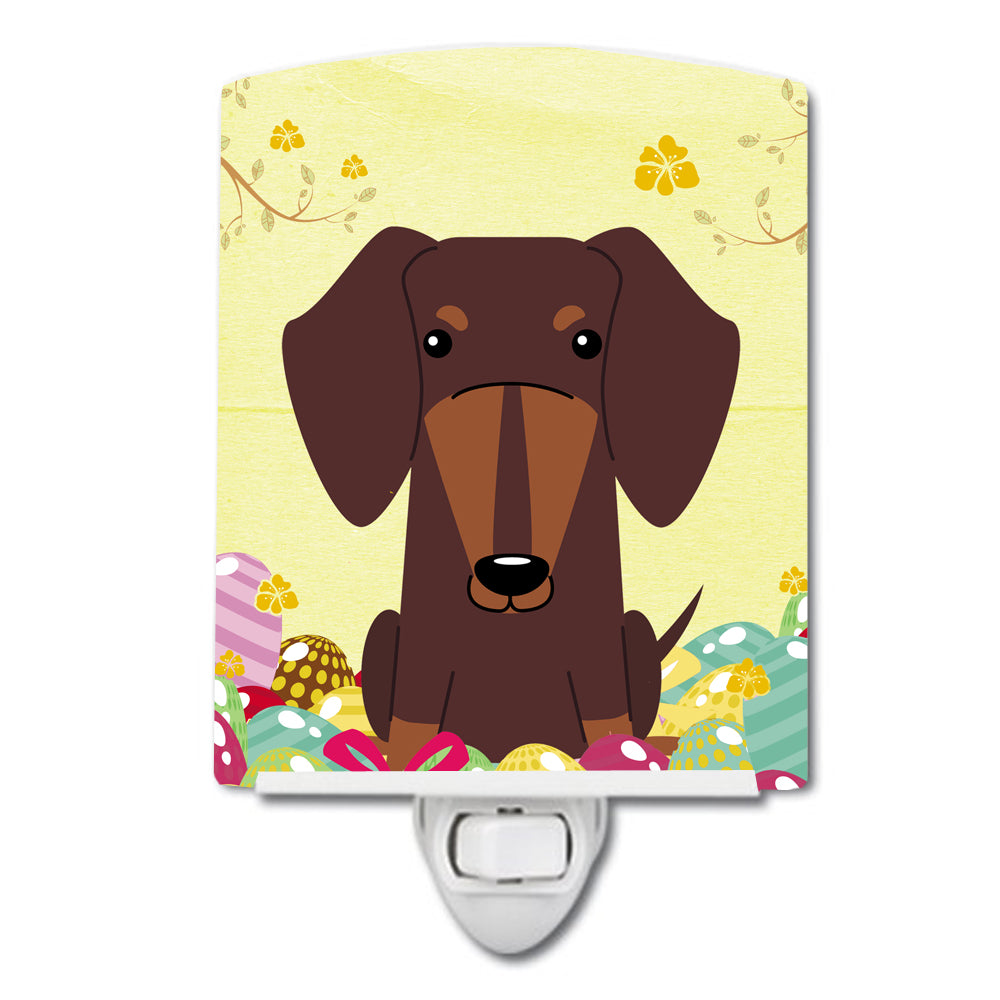 Easter Eggs Dachshund Chocolate Ceramic Night Light BB6131CNL - the-store.com