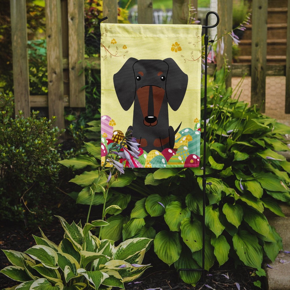 Easter Eggs Dachshund Black Tan Flag Garden Size BB6132GF  the-store.com.