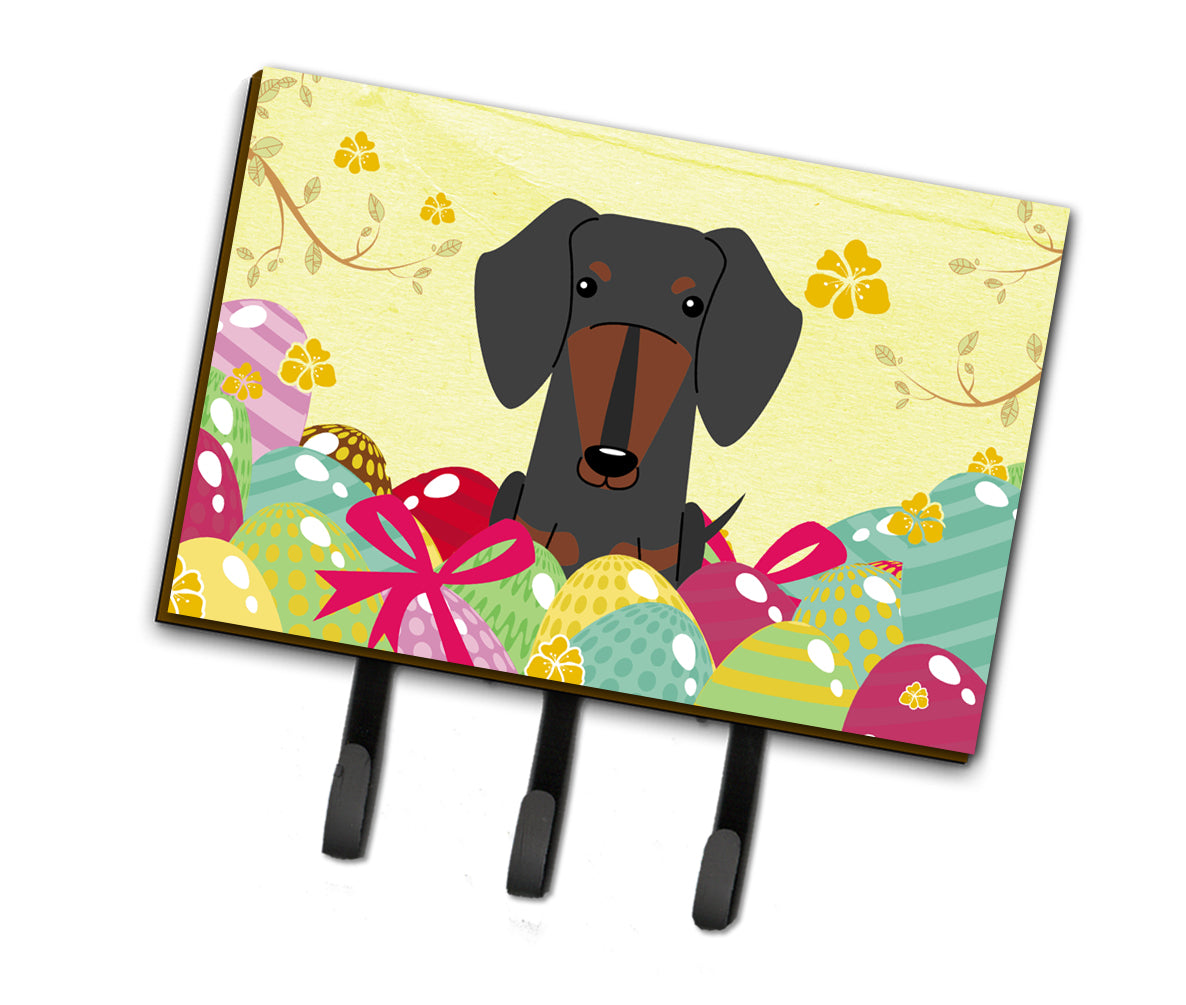 Easter Eggs Dachshund Black Tan Leash or Key Holder BB6132TH68  the-store.com.