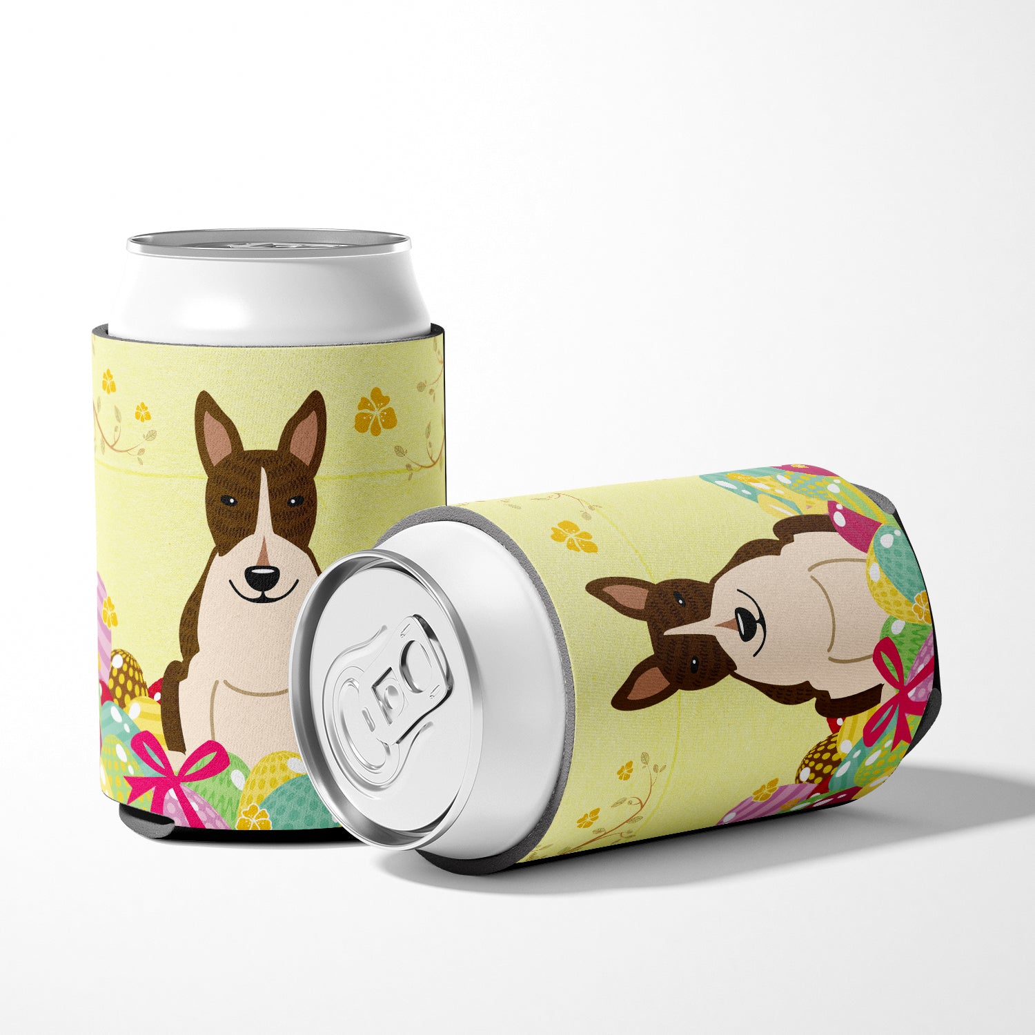 Easter Eggs Bull Terrier Dark Brindle Can or Bottle Hugger BB6136CC  the-store.com.