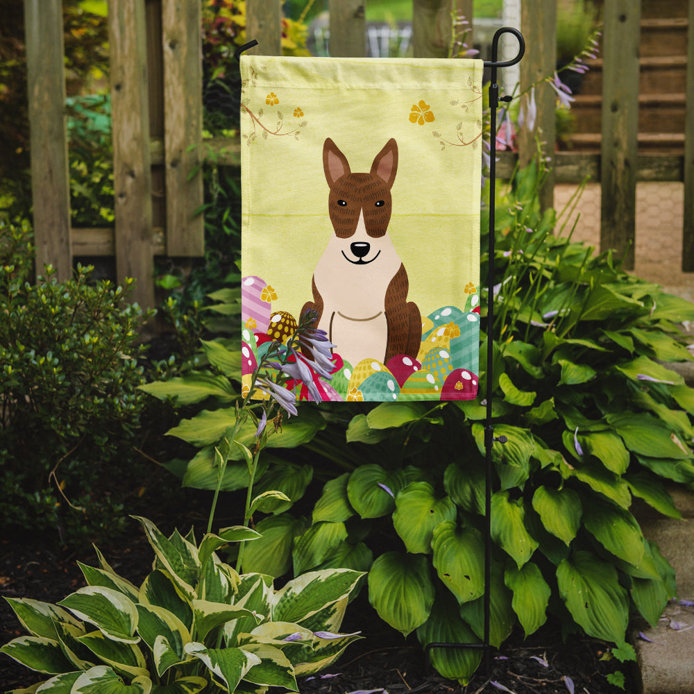 Easter Eggs Bull Terrier Brindle Flag Garden Size BB6137GF  the-store.com.