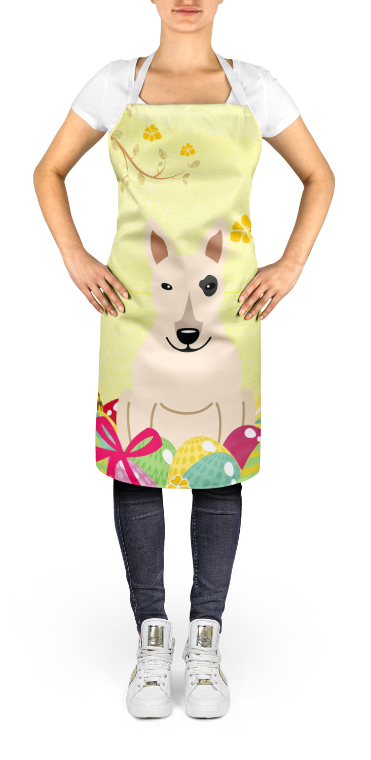 Easter Eggs Bull Terrier White Apron BB6138APRON  the-store.com.