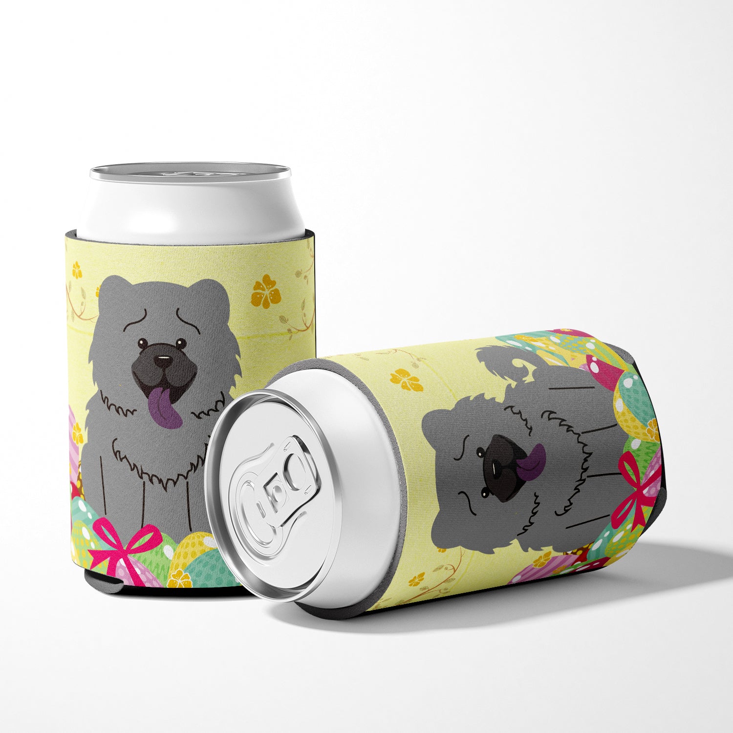 Easter Eggs Chow Chow Blue Can or Bottle Hugger BB6139CC  the-store.com.