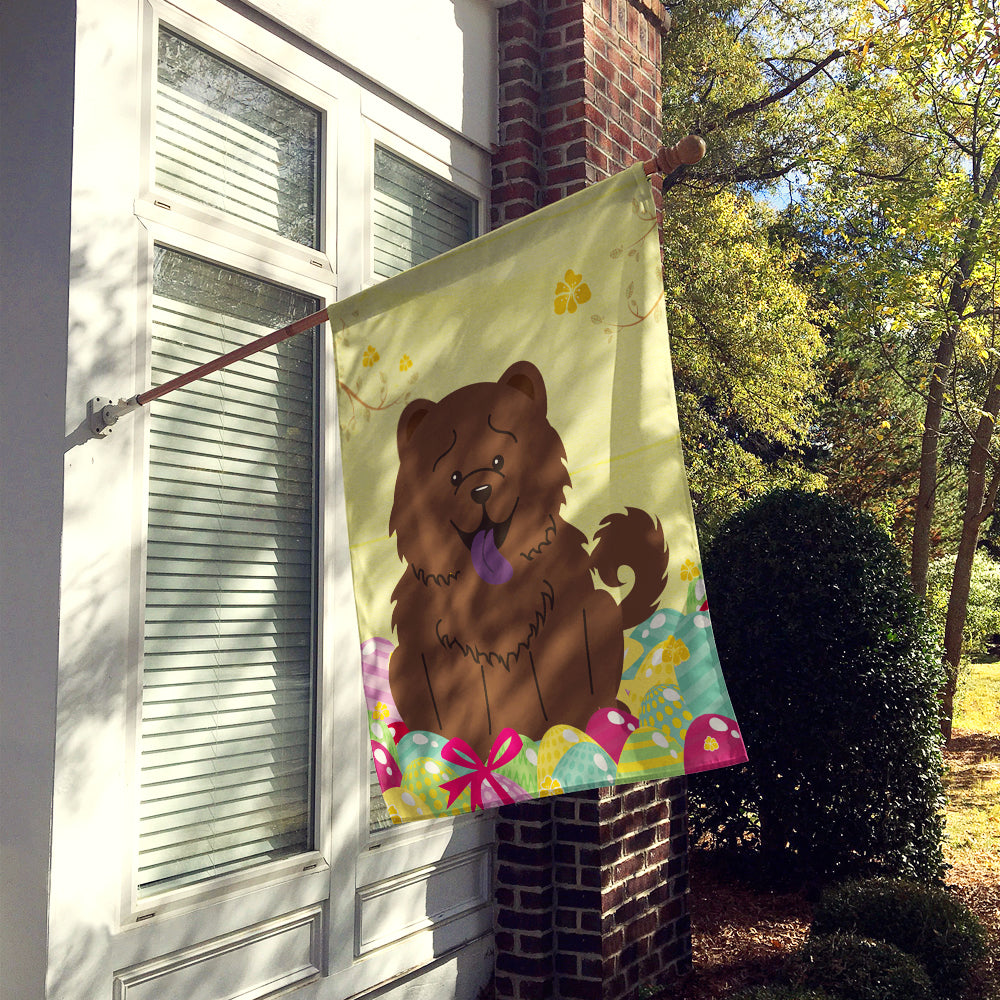 Easter Eggs Chow Chow Chocolate Flag Canvas House Size BB6141CHF  the-store.com.