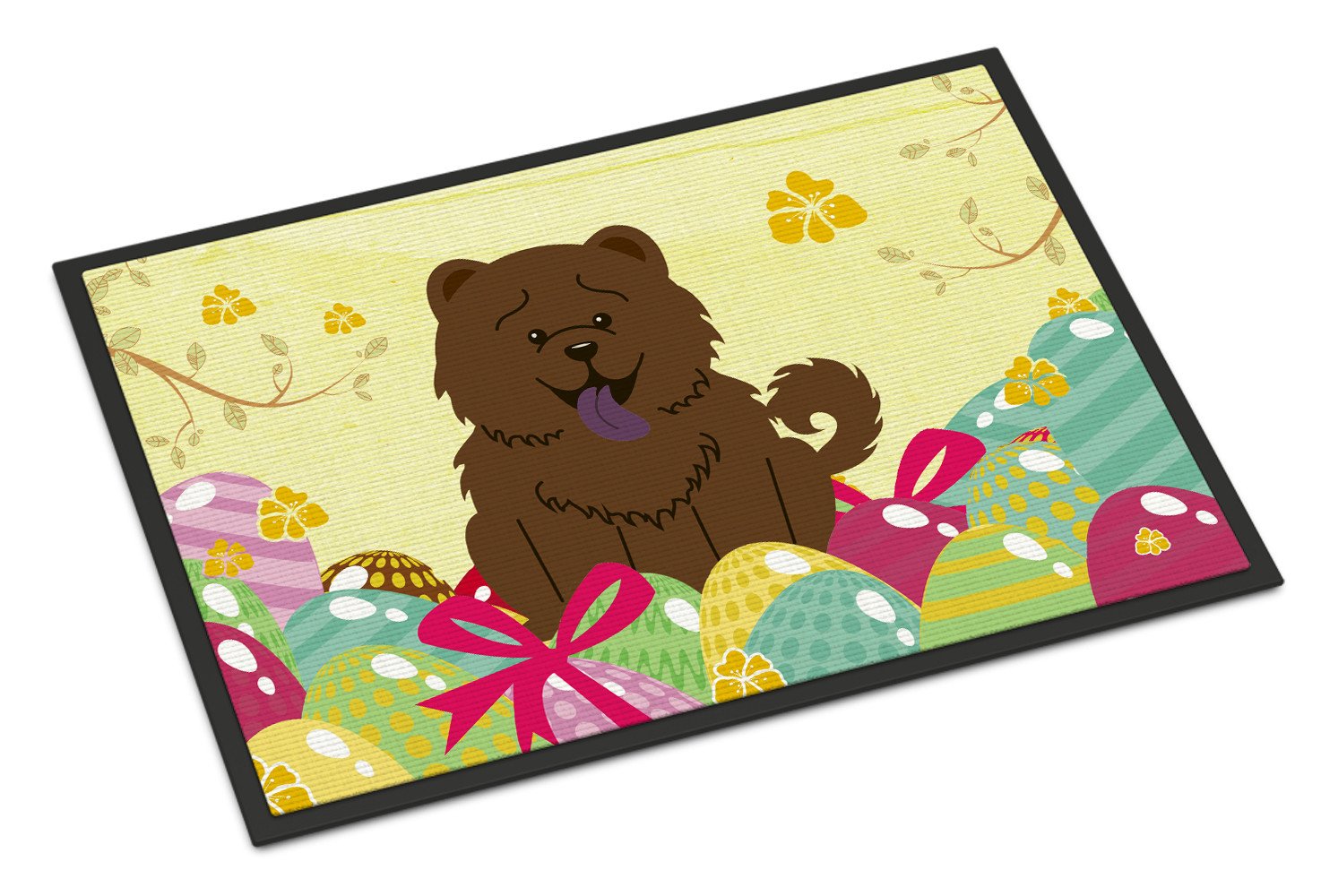 Easter Eggs Chow Chow Chocolate Indoor or Outdoor Mat 24x36 BB6141JMAT by Caroline's Treasures