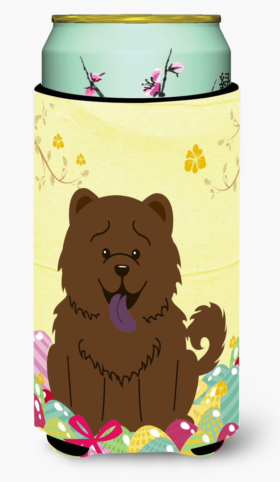 Easter Eggs Chow Chow Chocolate Tall Boy Beverage Insulator Hugger BB6141TBC by Caroline's Treasures