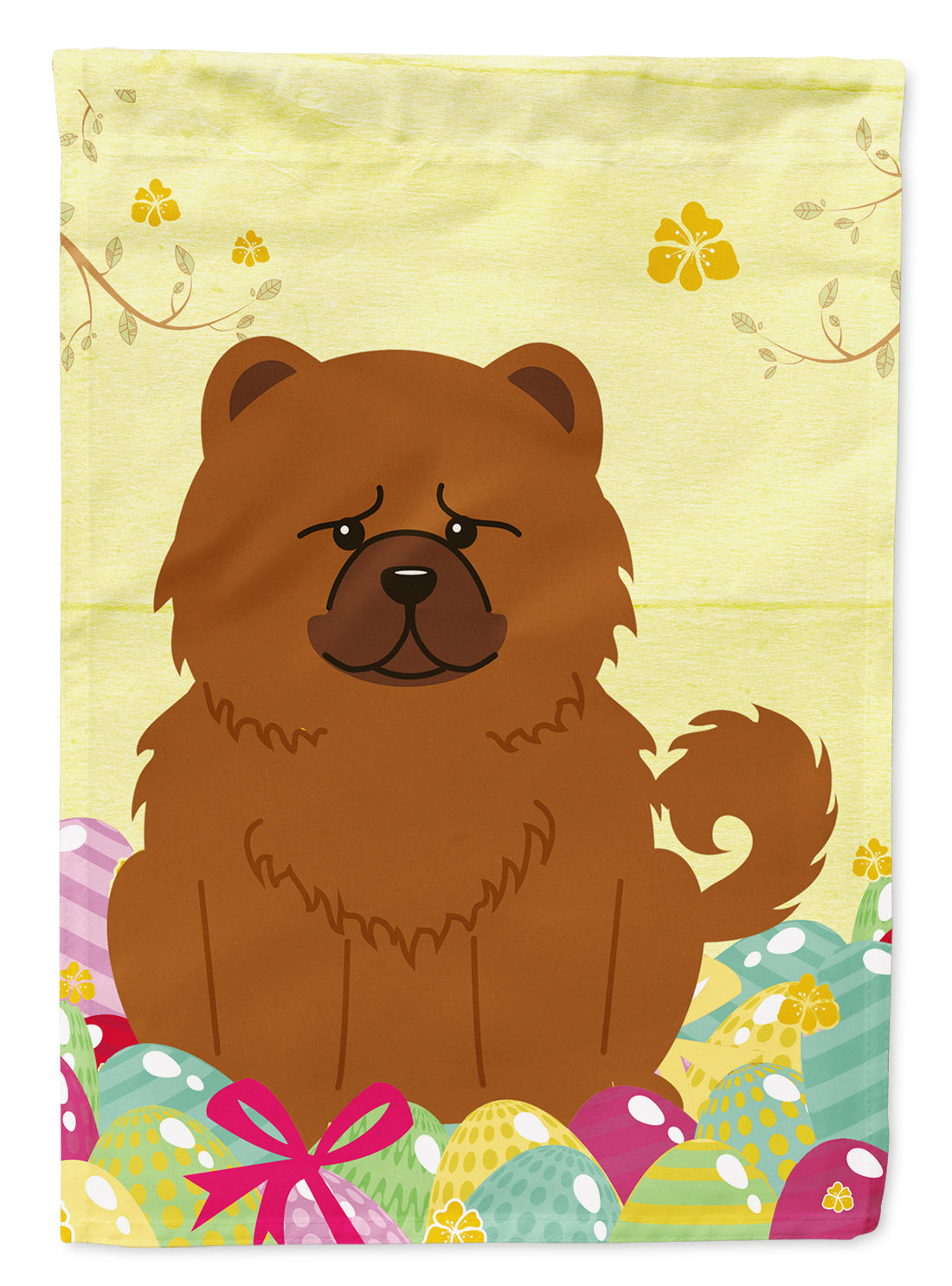 Easter Eggs Chow Chow Red Flag Garden Size BB6142GF  the-store.com.