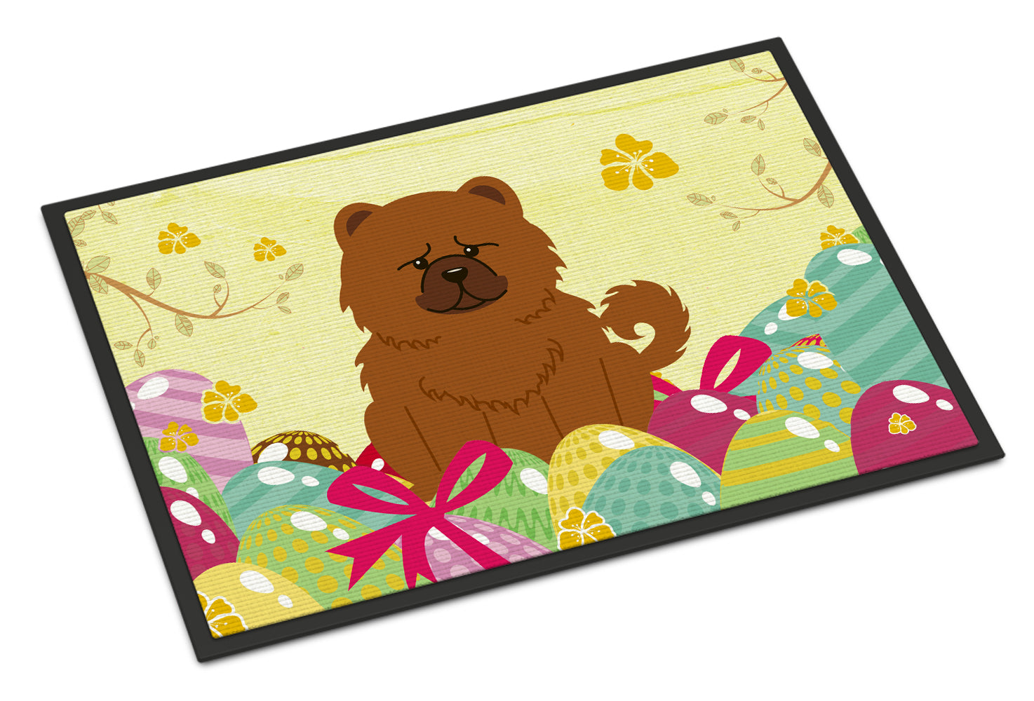 Easter Eggs Chow Chow Red Indoor or Outdoor Mat 18x27 BB6142MAT - the-store.com