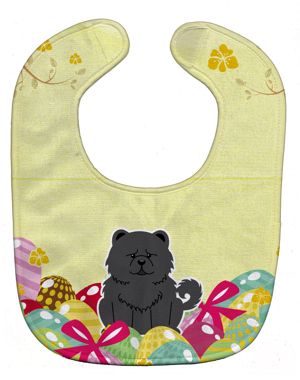 Easter Eggs Chow Chow Black Baby Bib BB6143BIB - the-store.com