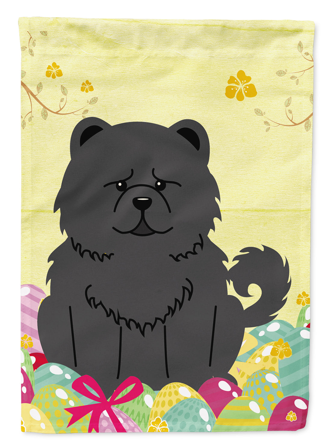 Easter Eggs Chow Chow Black Flag Garden Size BB6143GF  the-store.com.