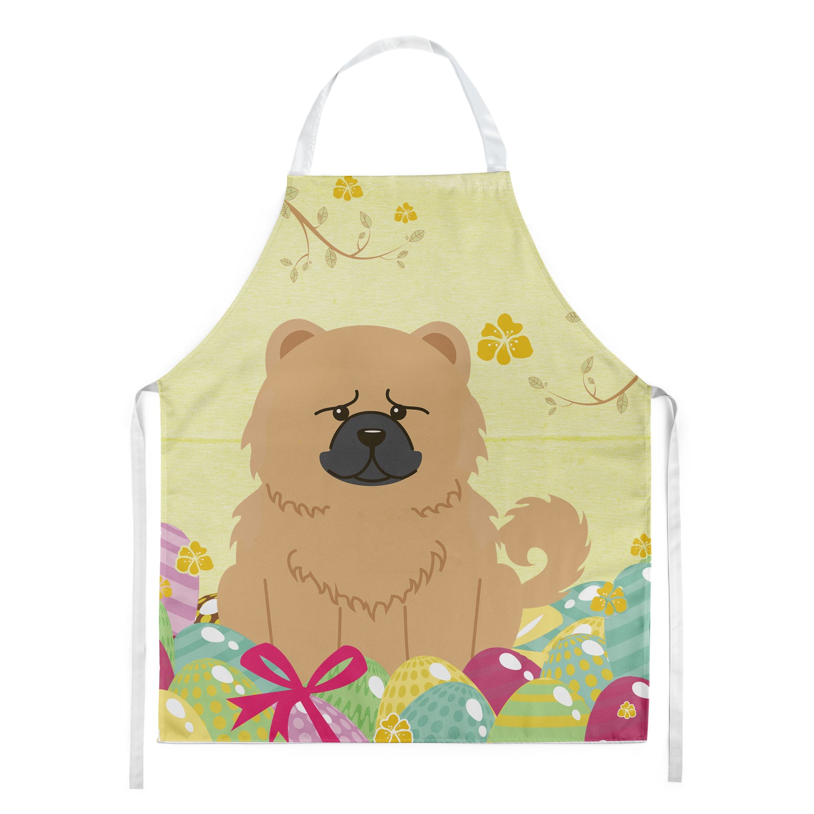 Easter Eggs Chow Chow Cream Apron BB6144APRON  the-store.com.