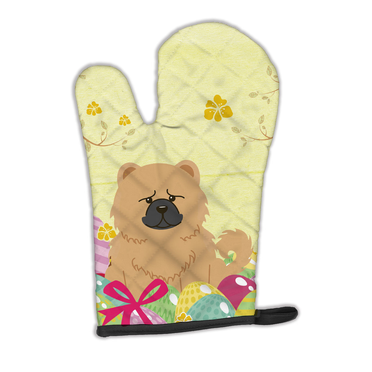 Easter Eggs Chow Chow Cream Oven Mitt BB6144OVMT  the-store.com.